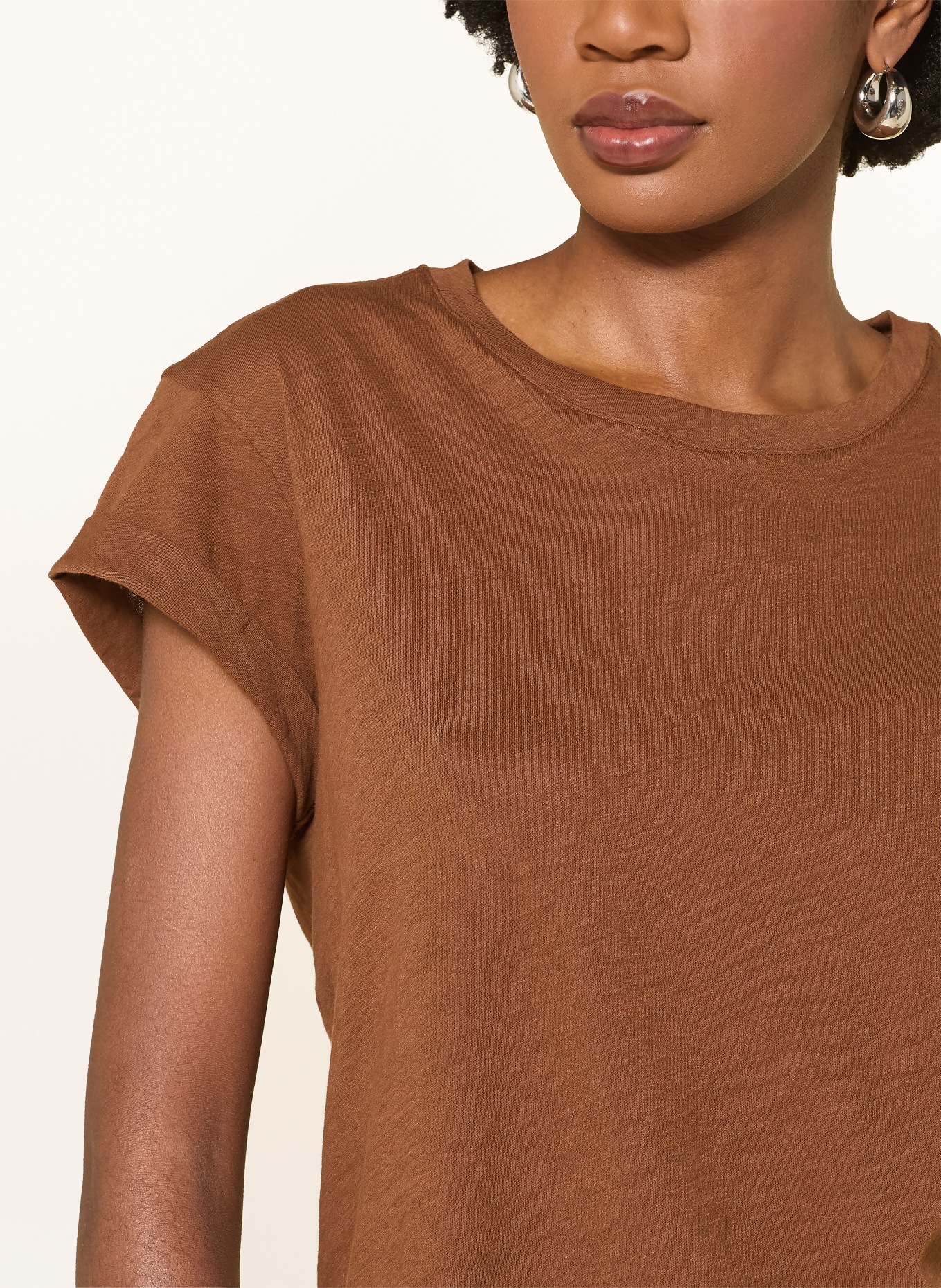 ALLSAINTS T-shirt ANNA: BRĄZOWY