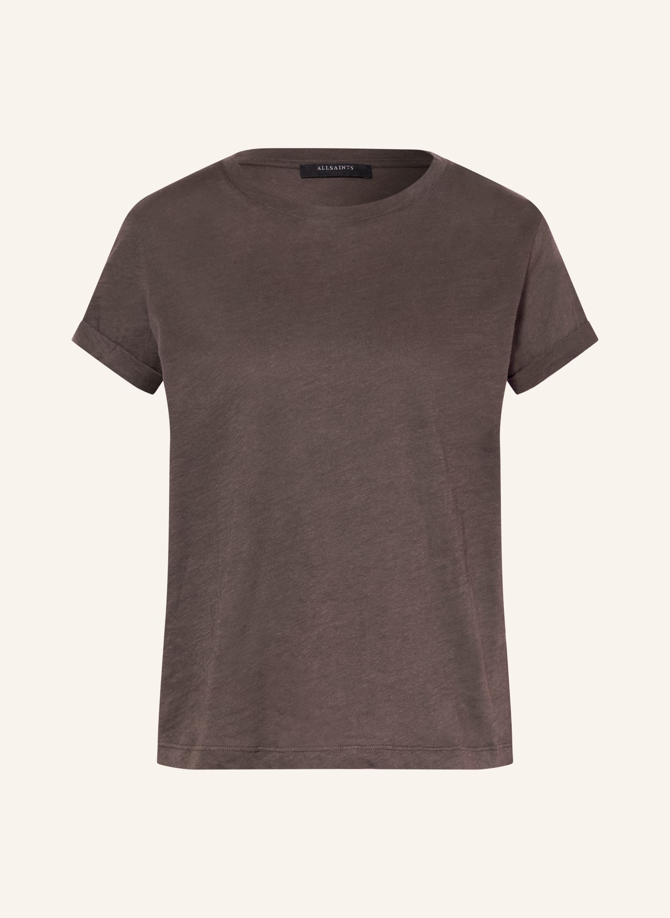 ALLSAINTS Tričko ANNA: TMAVĚ HNĚDÁ