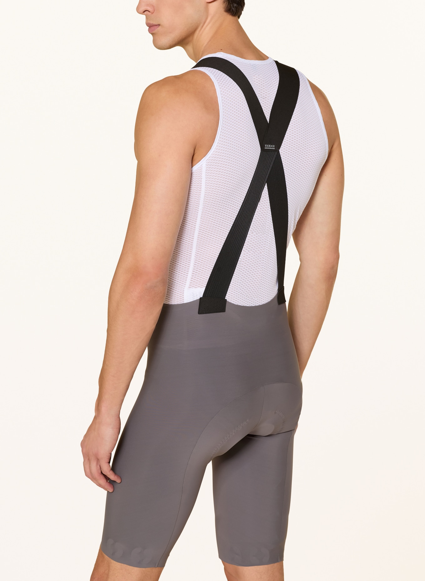 ASSOS Radhose DYORA R S11 mit Trägern und gepolstertem Einsatz: GRAU / SCHWARZ