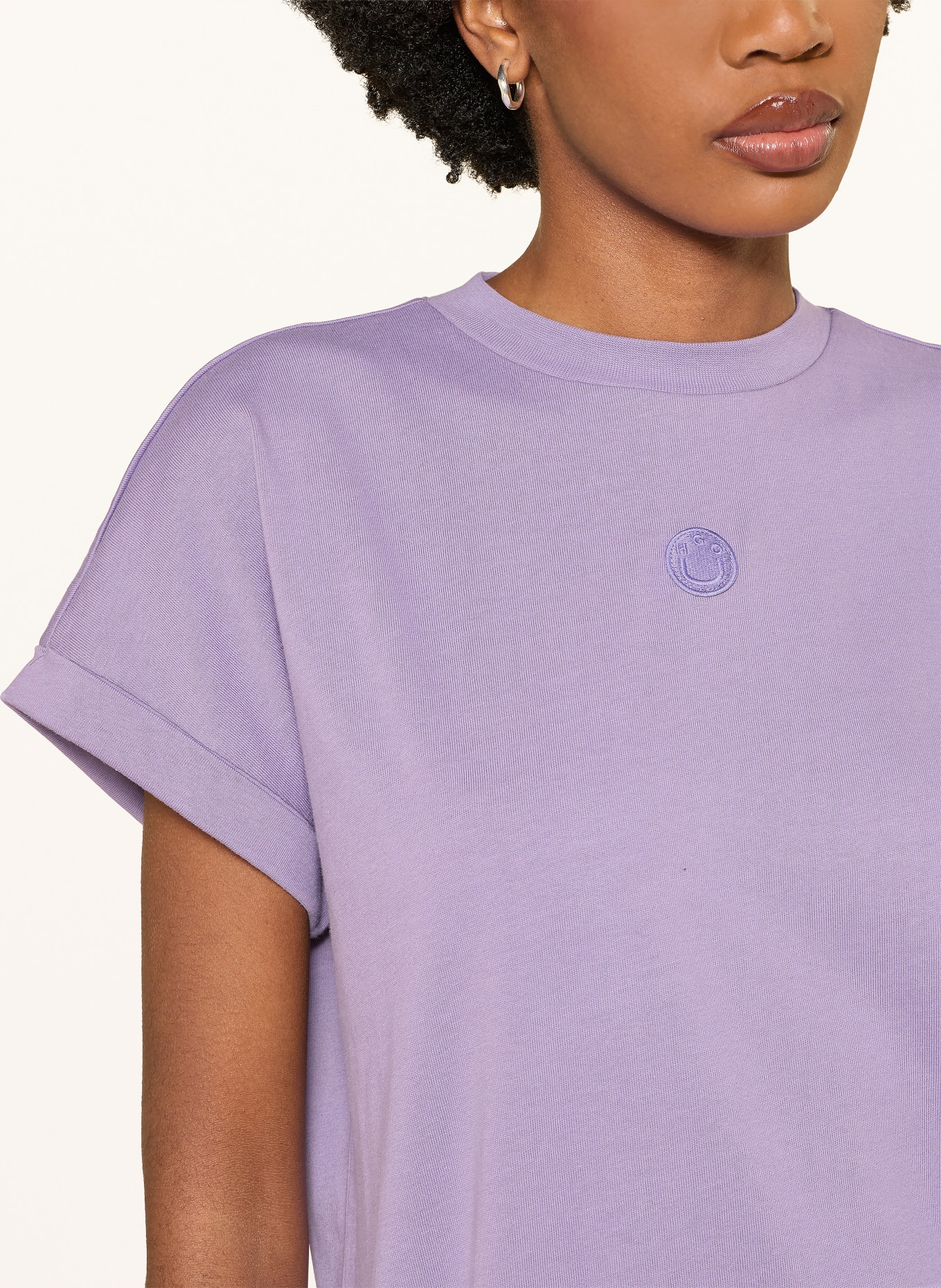 HUGO Šaty NALLE: SVĚTLE FIALOVÁ