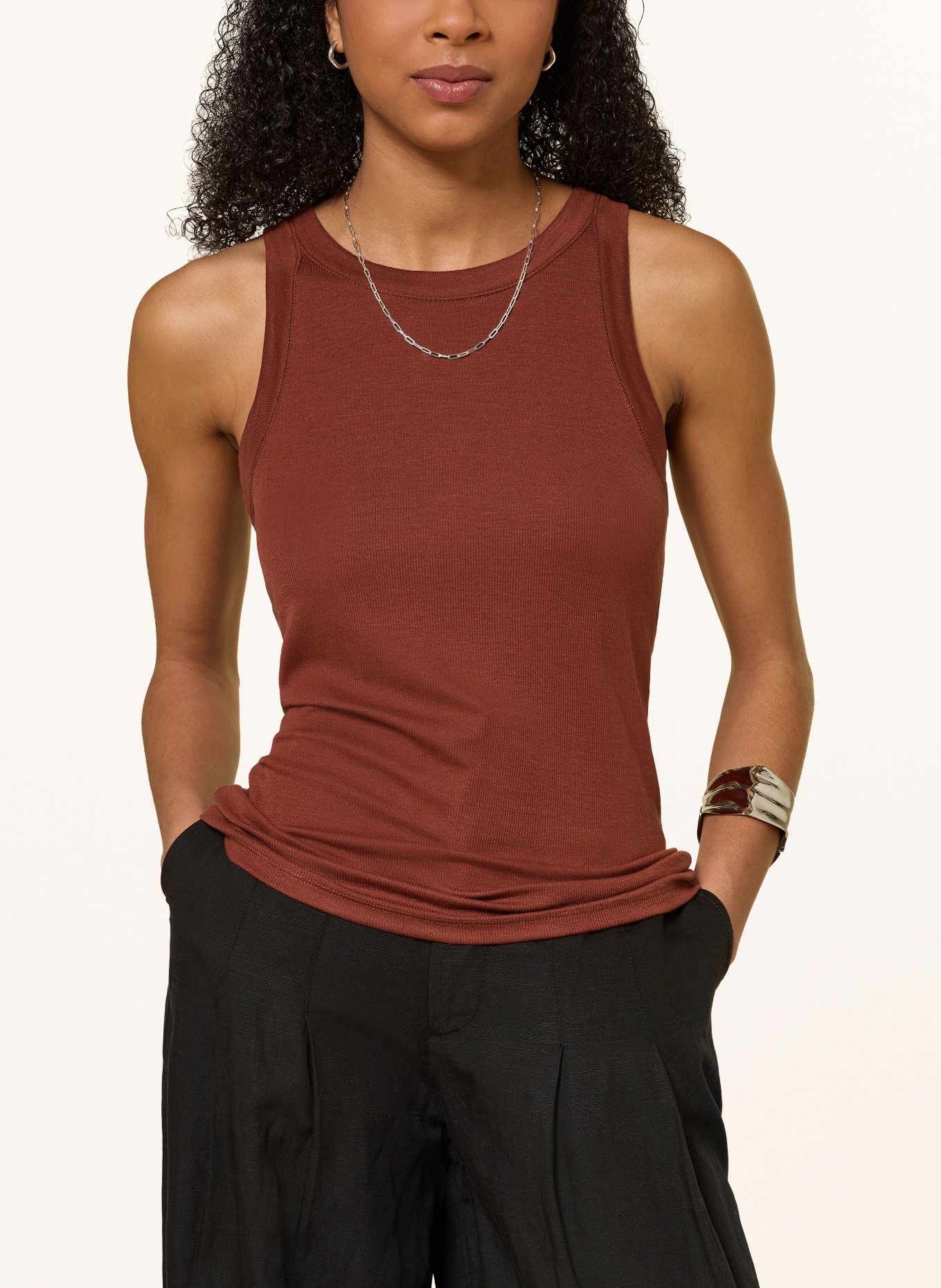 ALLSAINTS Top RINA: DARK RED