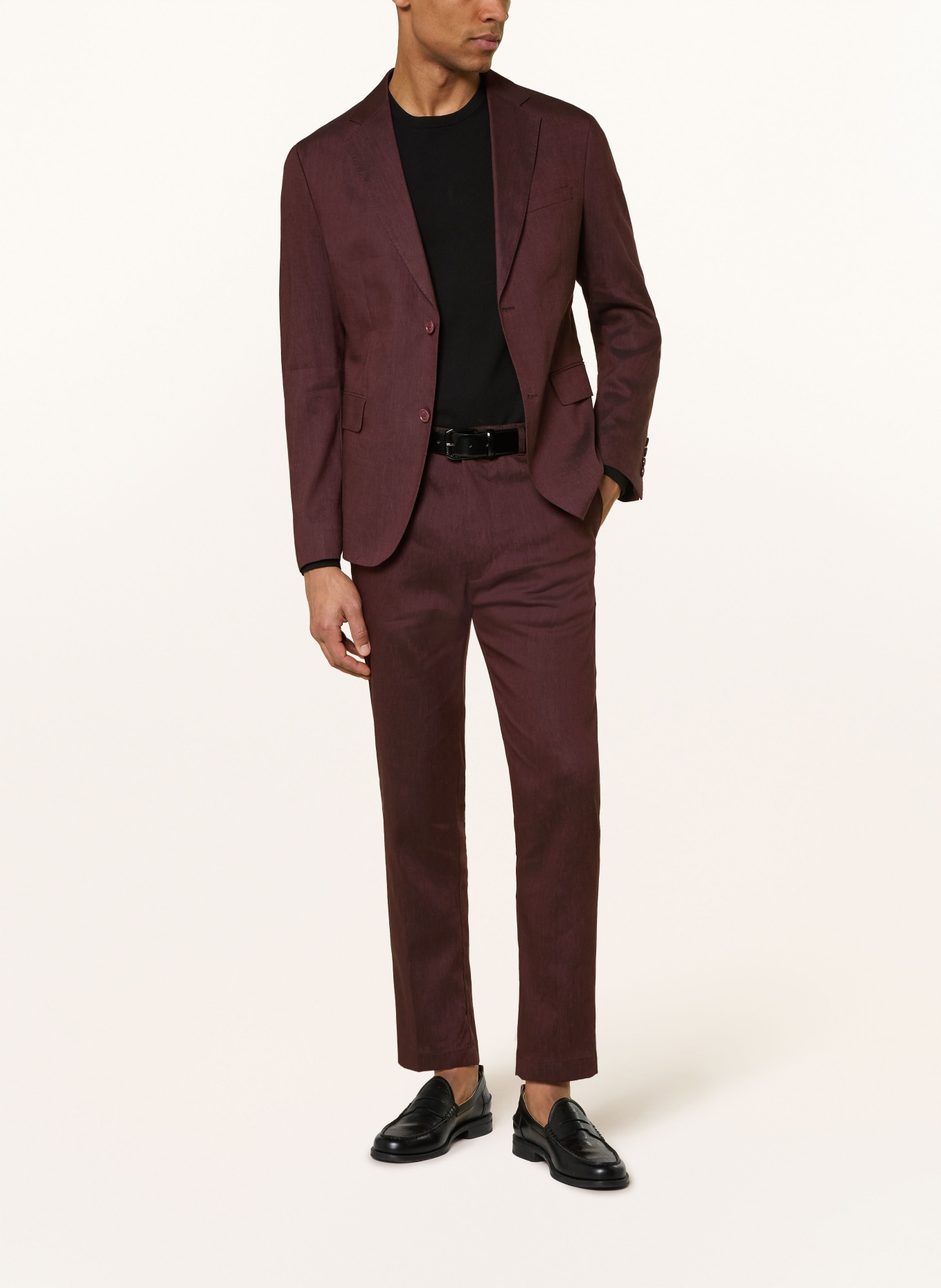 DRYKORN Hose DEGER im Jogging-Stil Regular Fit mit Leinen: DUNKELBRAUN