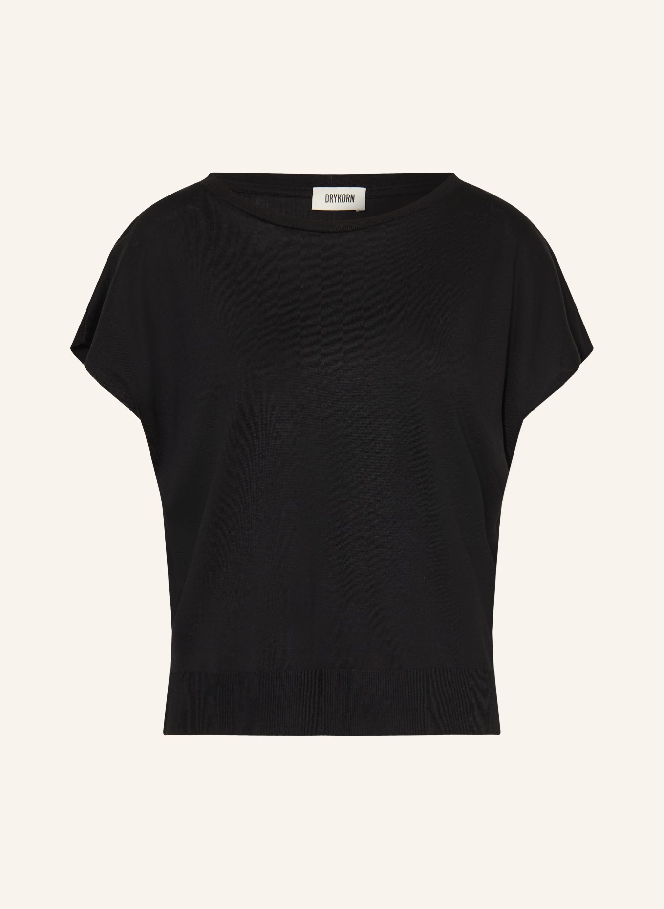 DRYKORN Tričko VANOPE: ČERNÁ