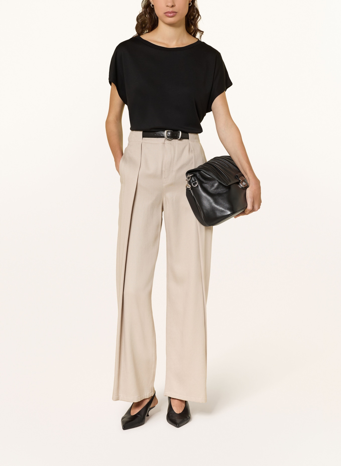 DRYKORN Tričko VANOPE: ČERNÁ