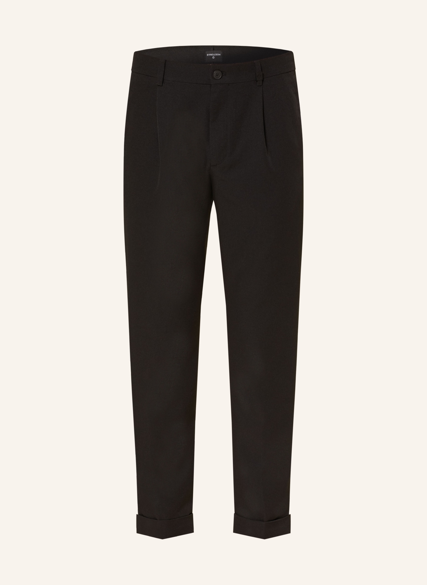STRELLSON Chino LOUIS-W Relaxed Fit: SCHWARZ
