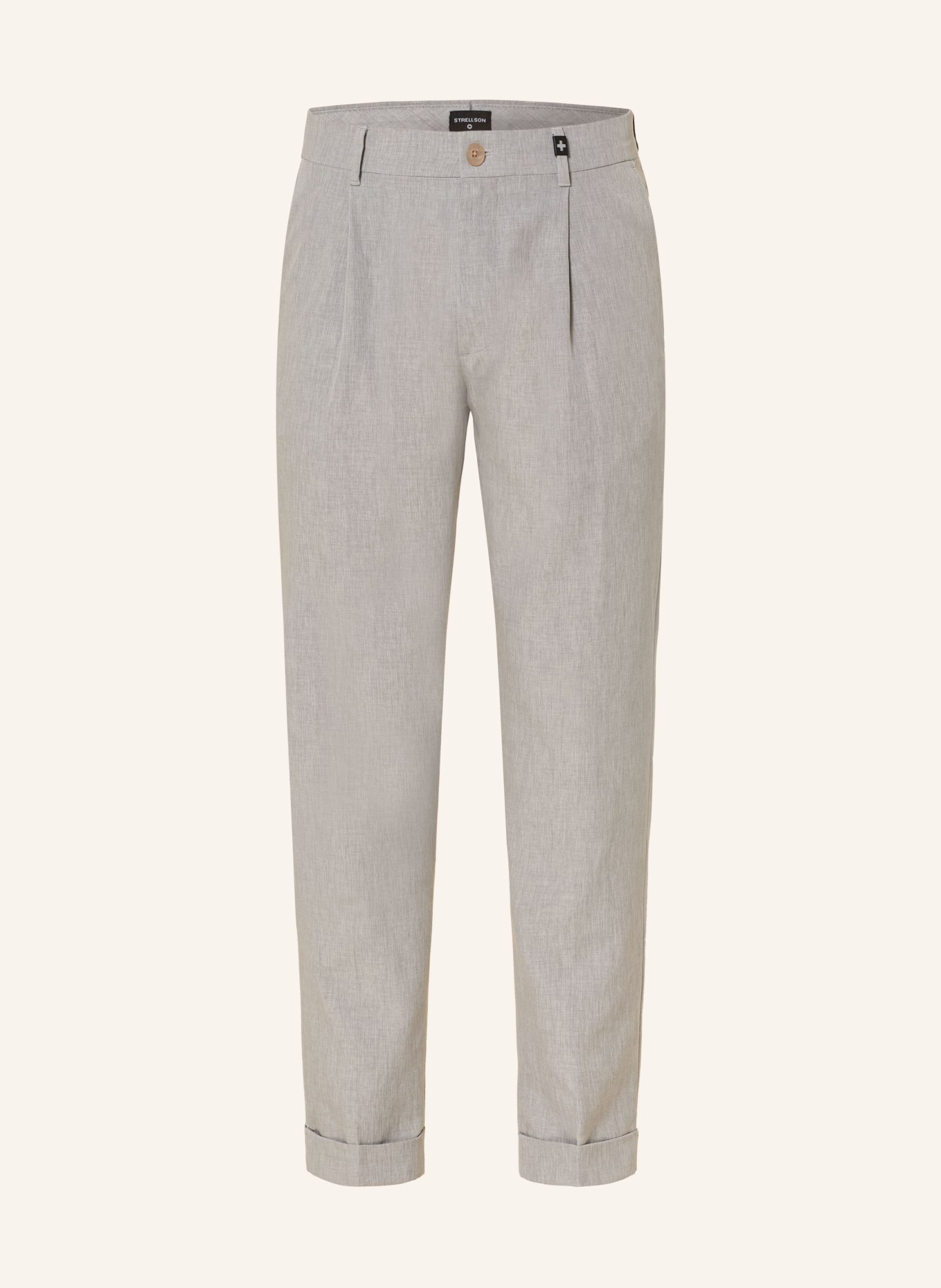 STRELLSON Chino LOUIS-W Relaxed Fit: GRIJS