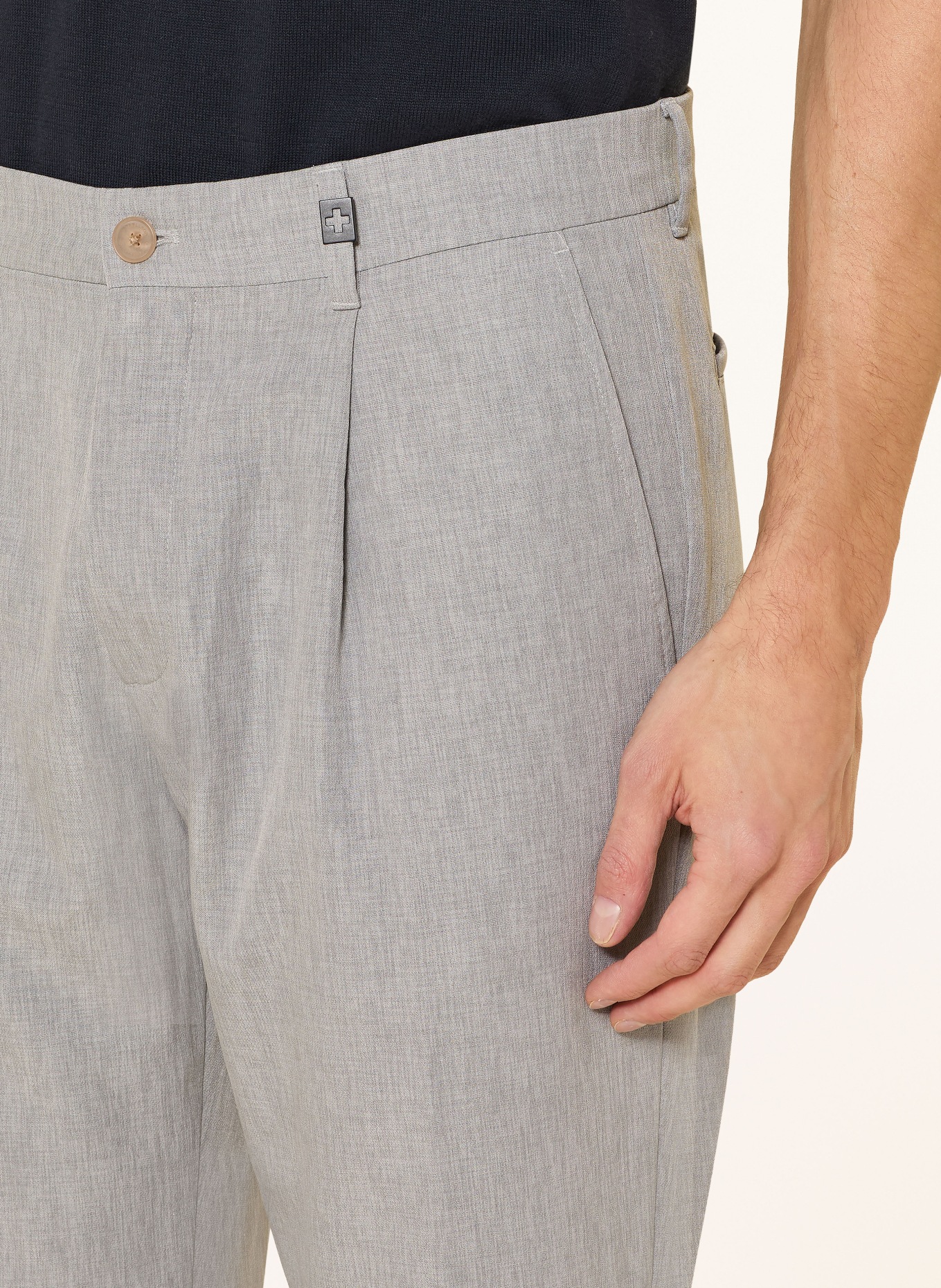 STRELLSON Chino LOUIS-W Relaxed Fit: GRIJS