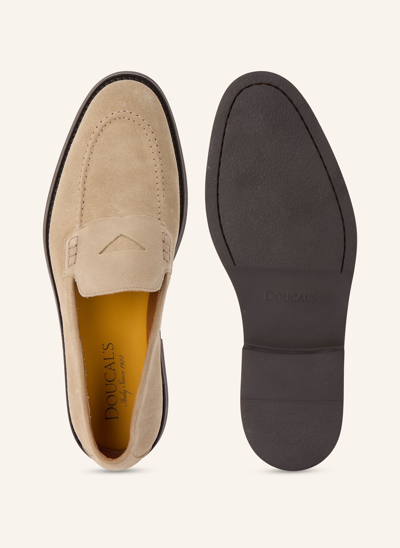 DOUCAL'S Penny-Loafer: HELLBRAUN