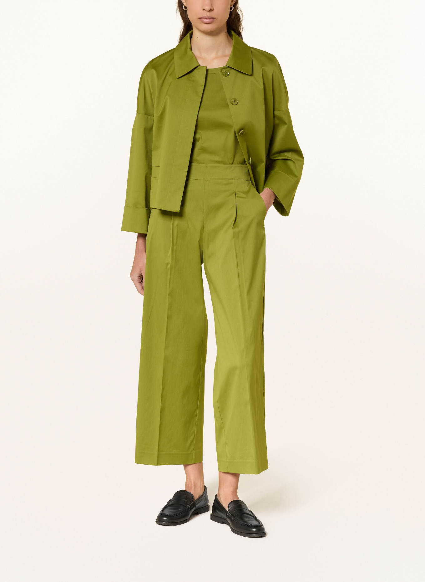 windsor. Culotte kalhoty: OLIVOVÁ