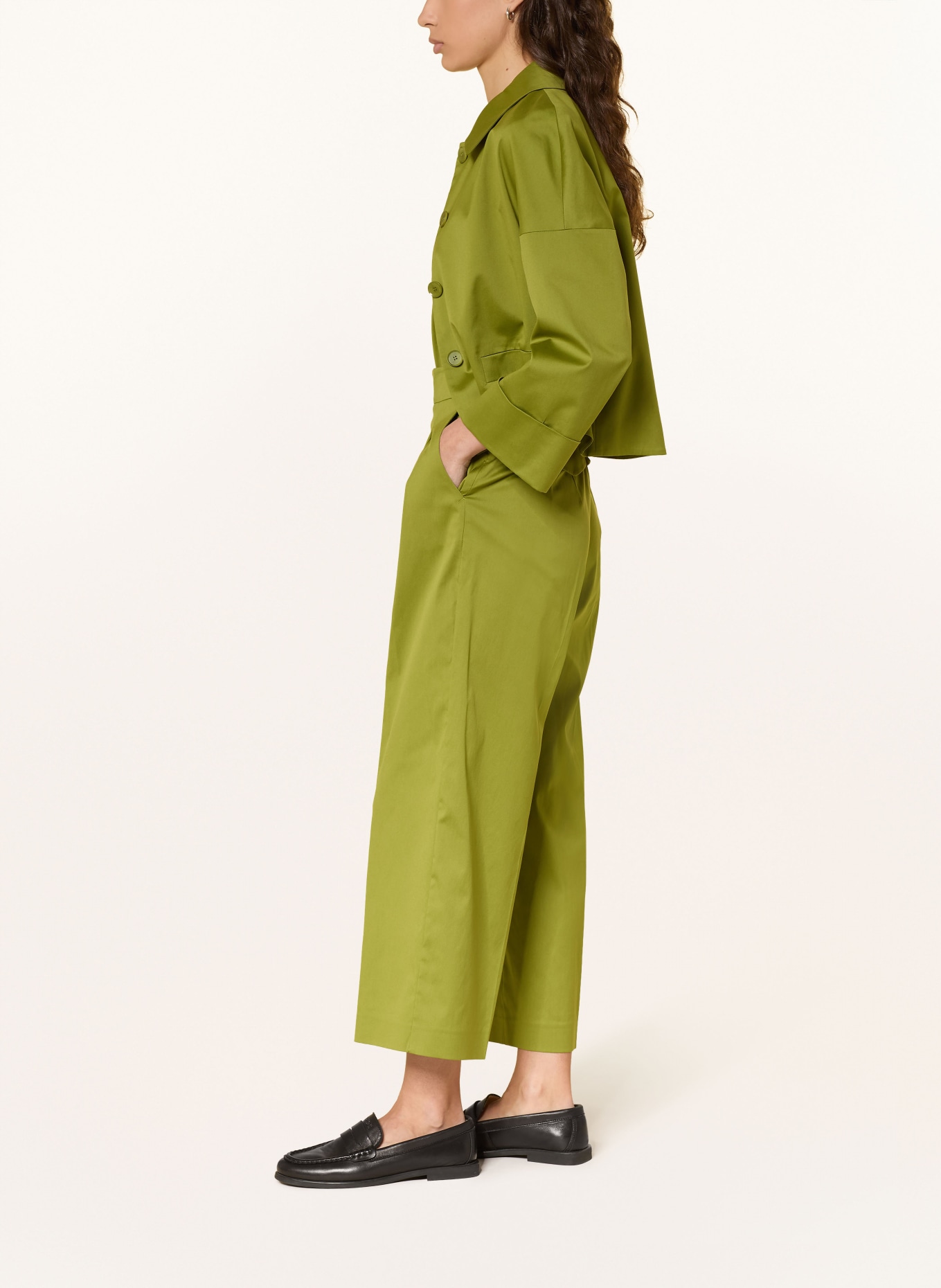 windsor. Culotte kalhoty: OLIVOVÁ