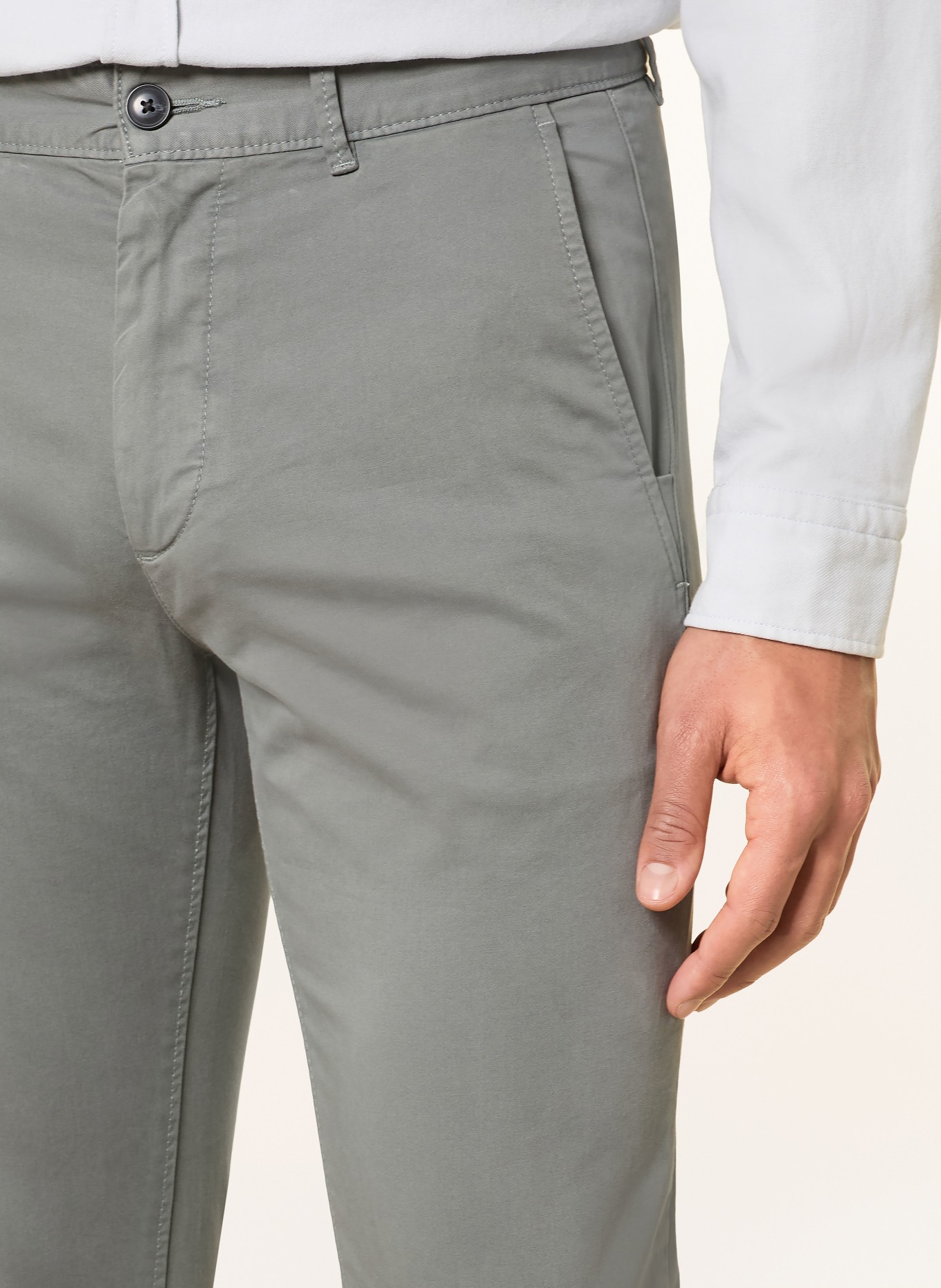 BOSS Chinosy CHINO slim fit: SZARY