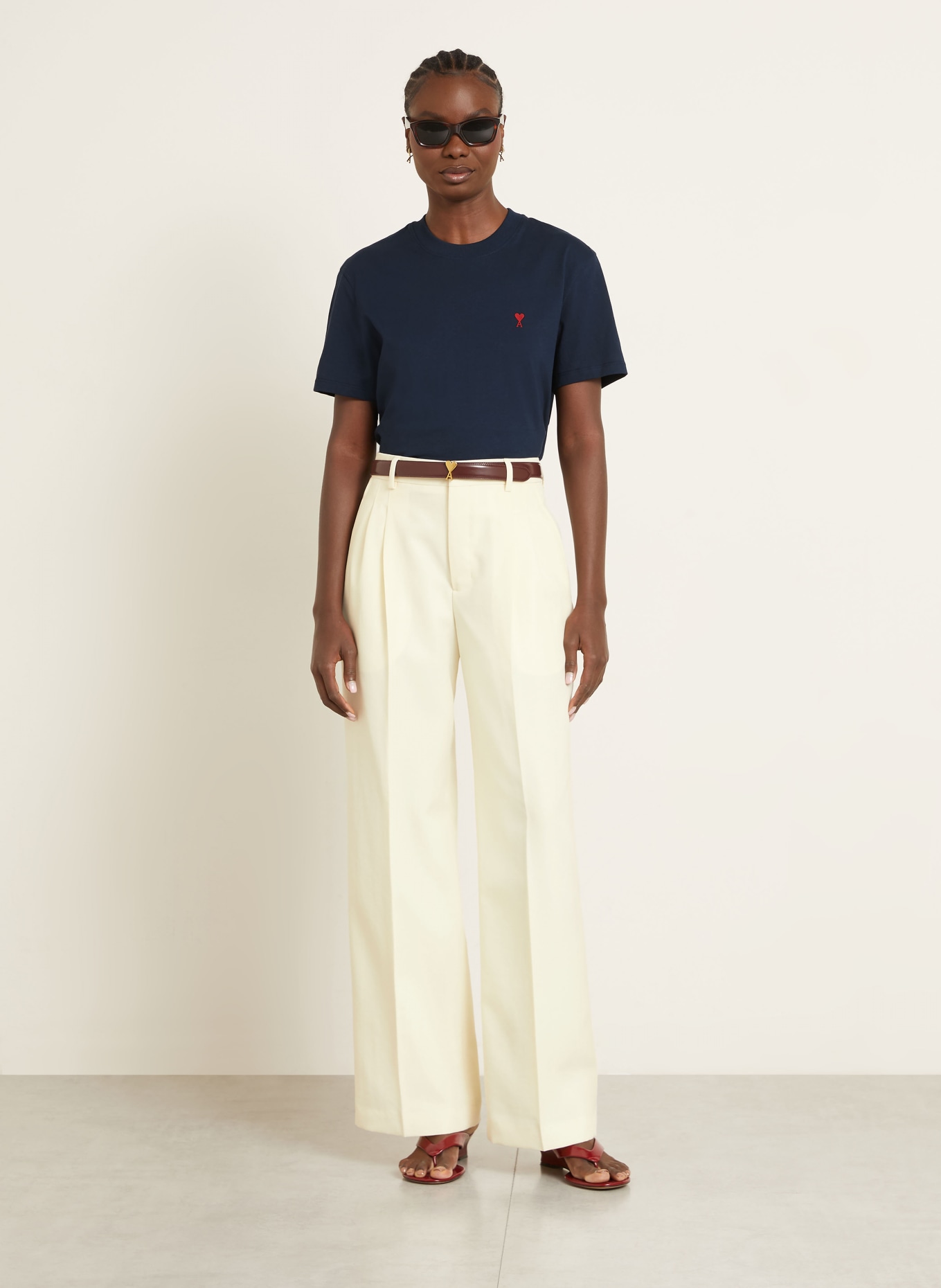 AMI PARIS T-Shirt: DUNKELBLAU