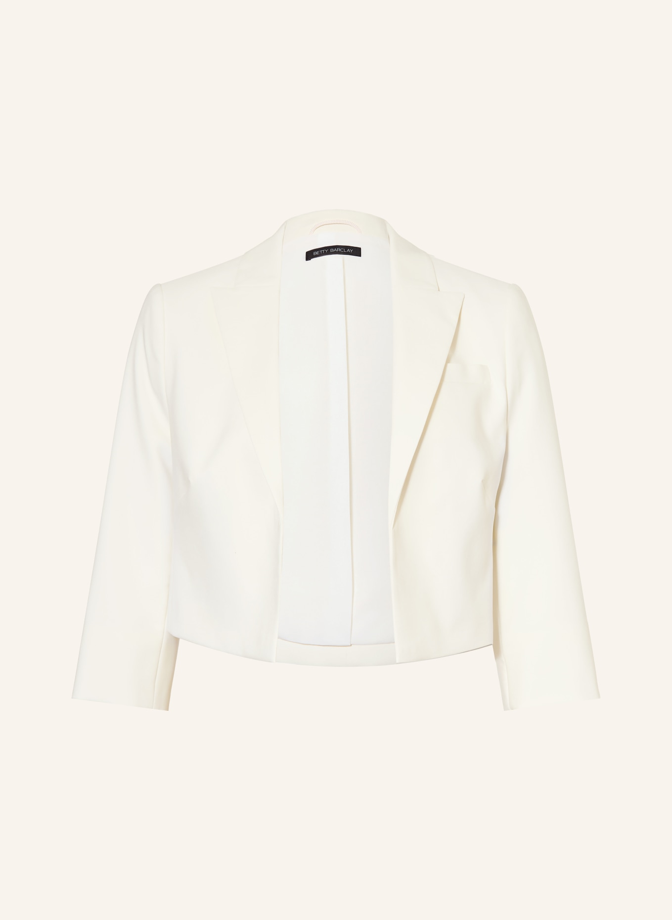 Betty Barclay Cropped blejzr s 3/4 rukávem: KRÉMOVÁ