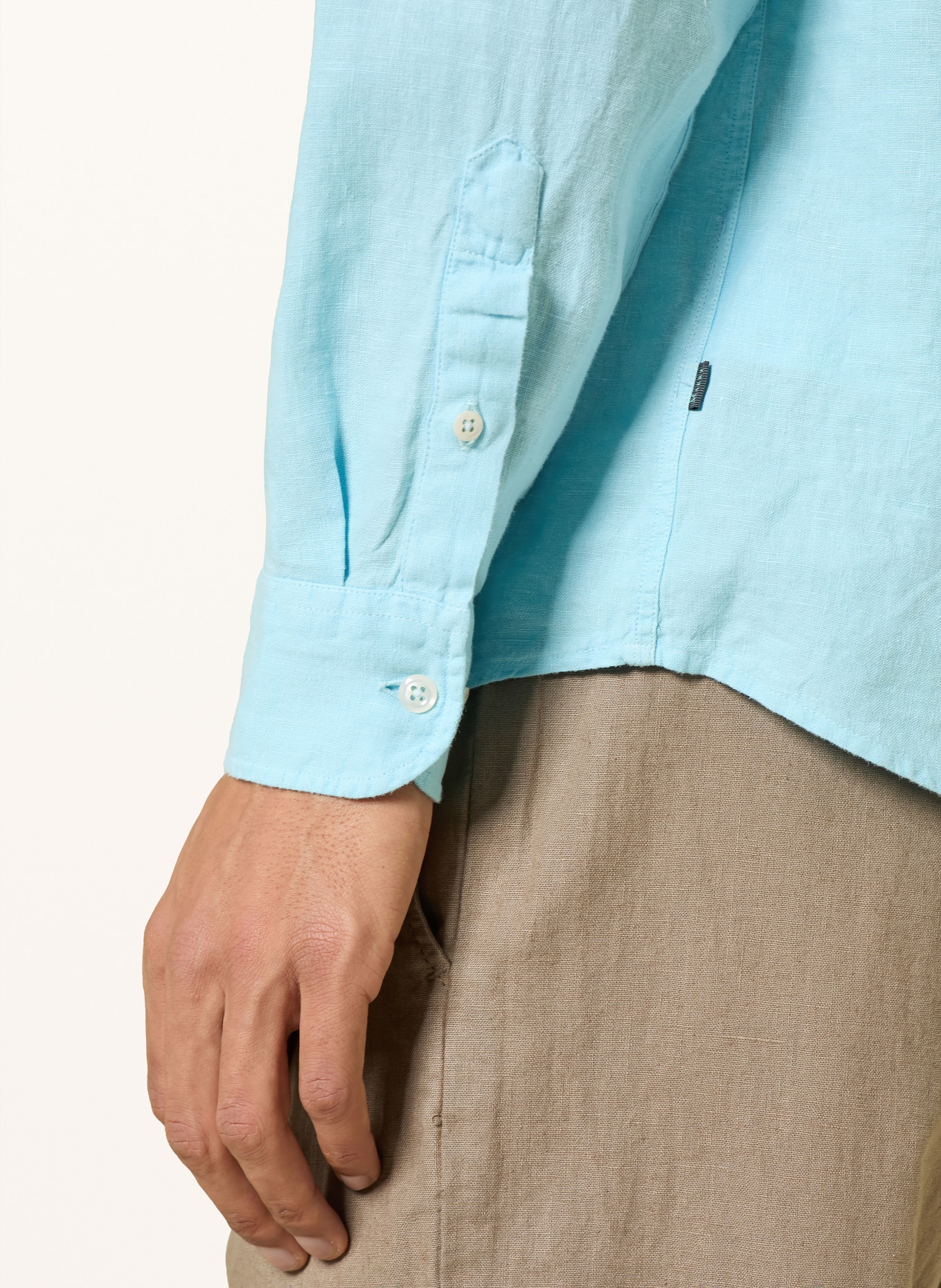 MAERZ MUENCHEN Leinenhemd Comfort Fit: TÜRKIS