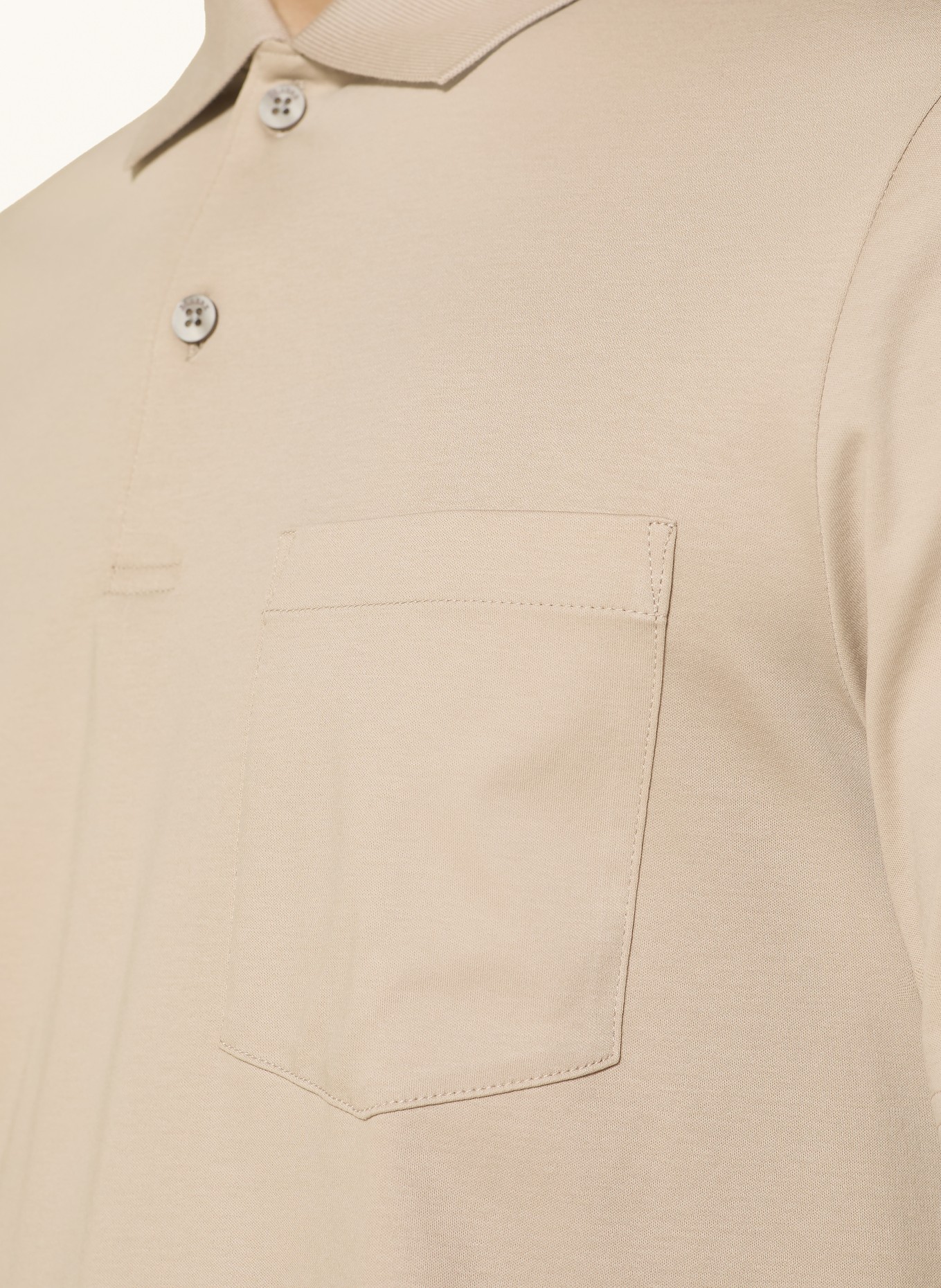 MAERZ MUENCHEN Jersey-Poloshirt: BEIGE