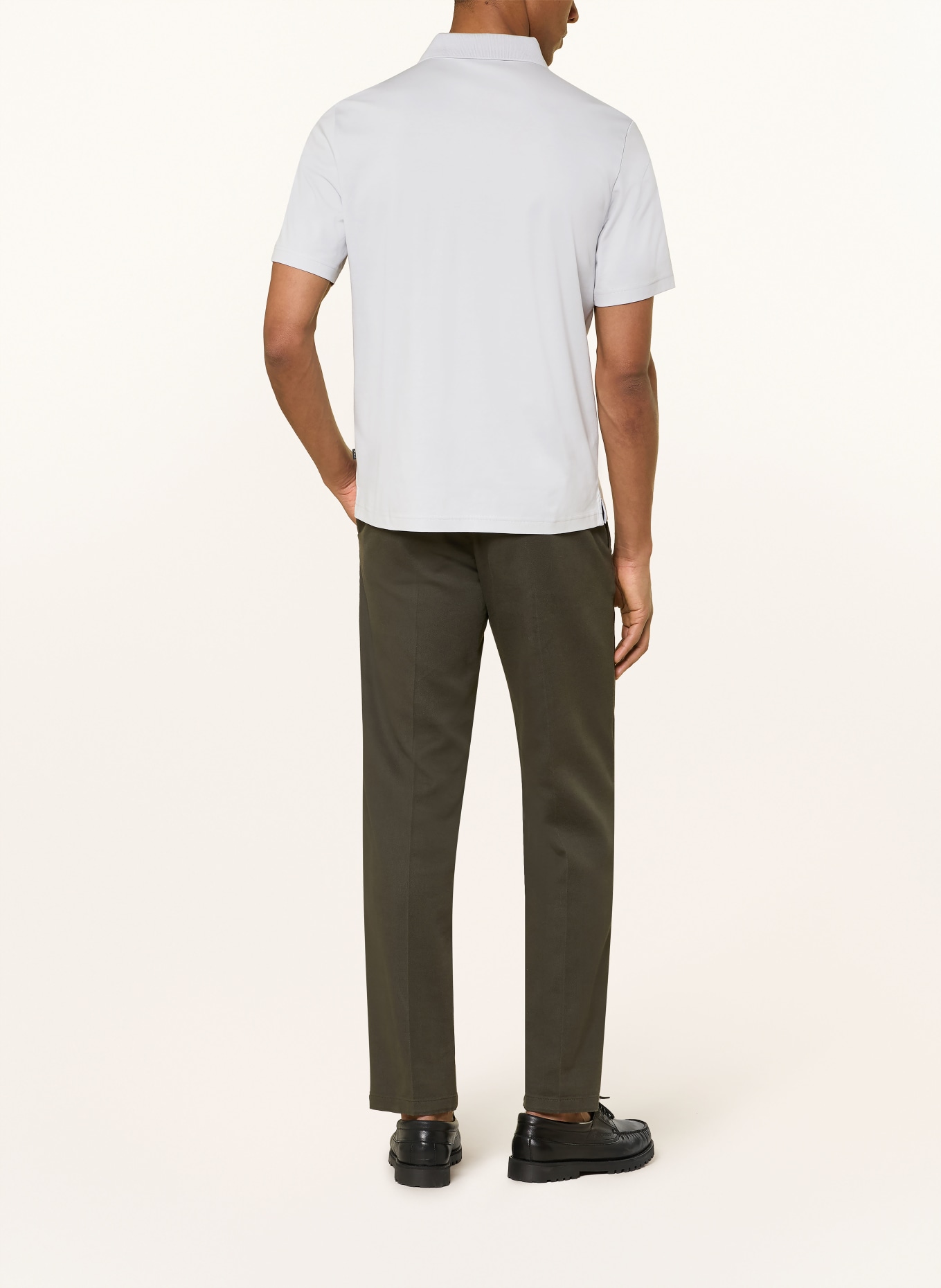 MAERZ MUENCHEN Jersey-Poloshirt: HELLGRAU