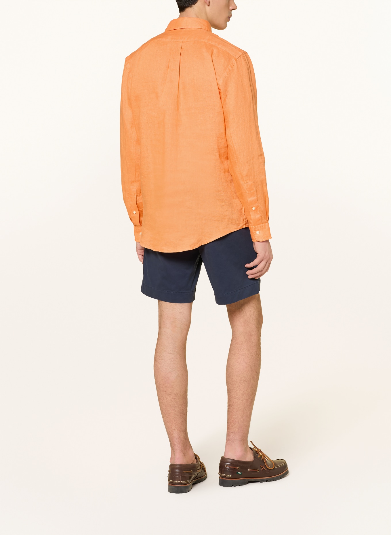 POLO RALPH LAUREN Leinenhemd Custom Fit: ORANGE