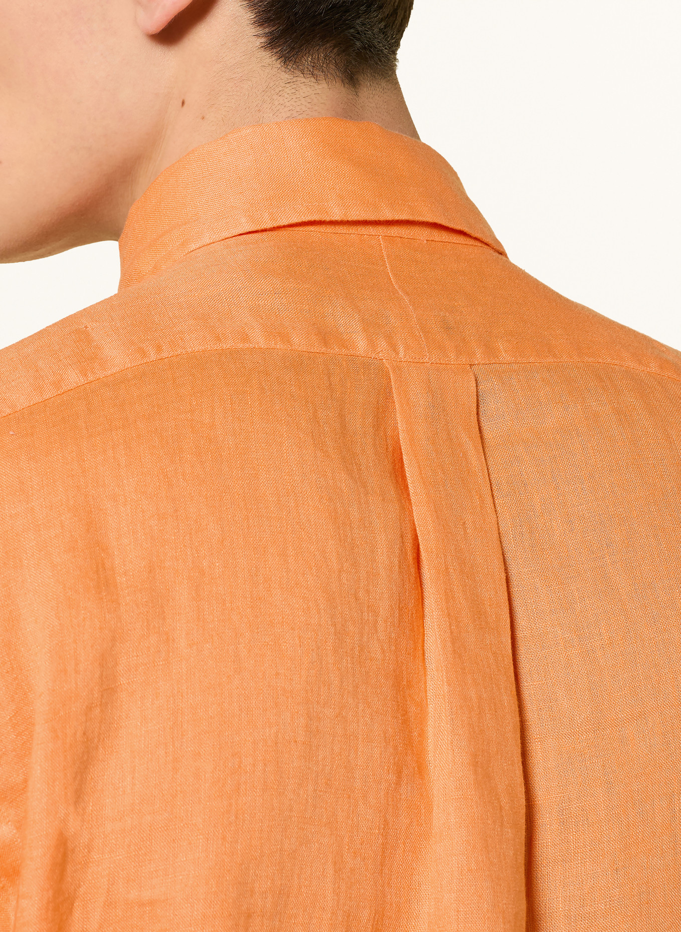 POLO RALPH LAUREN Leinenhemd Custom Fit: ORANGE