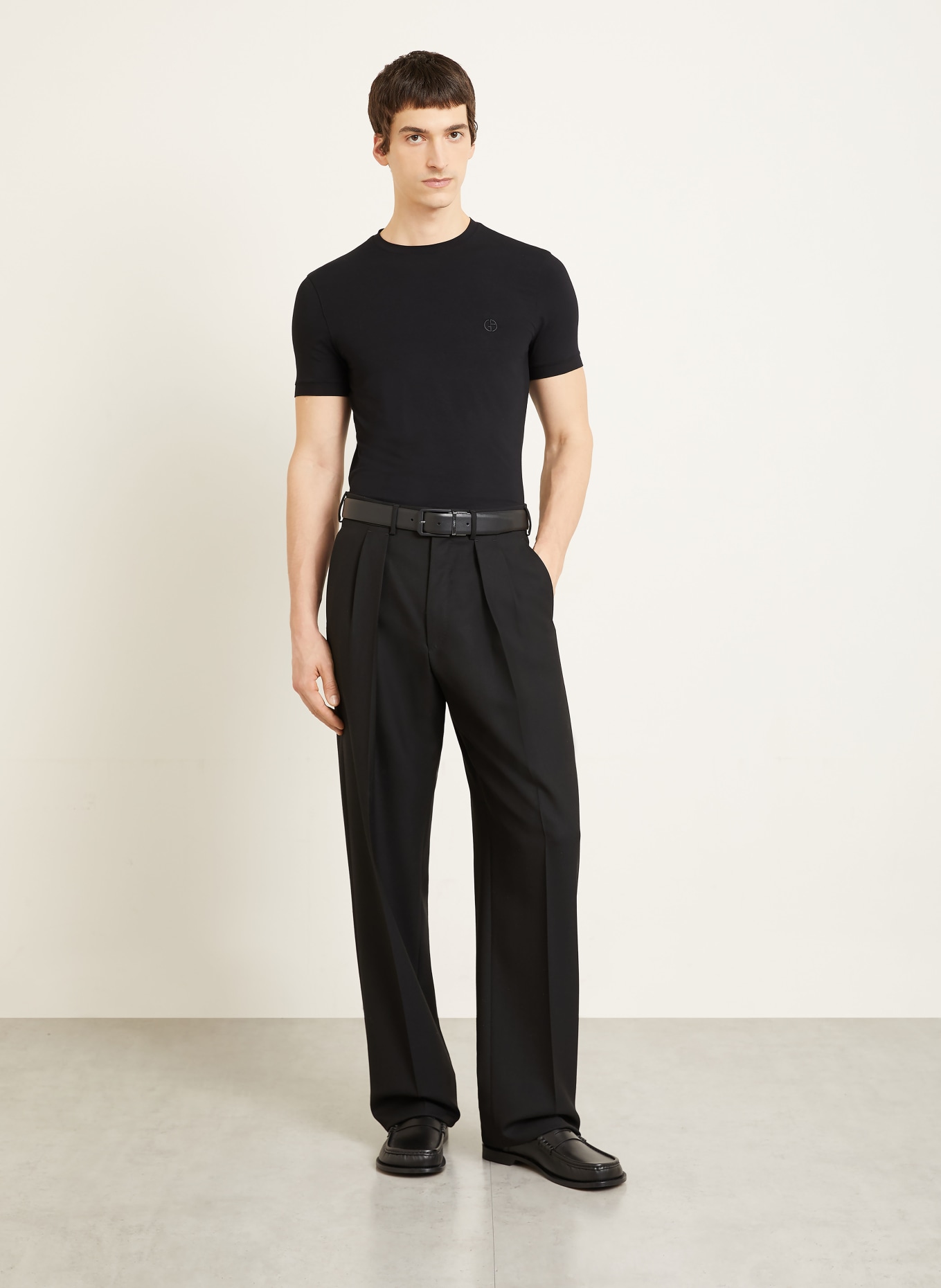 GIORGIO ARMANI T-shirt: BLACK