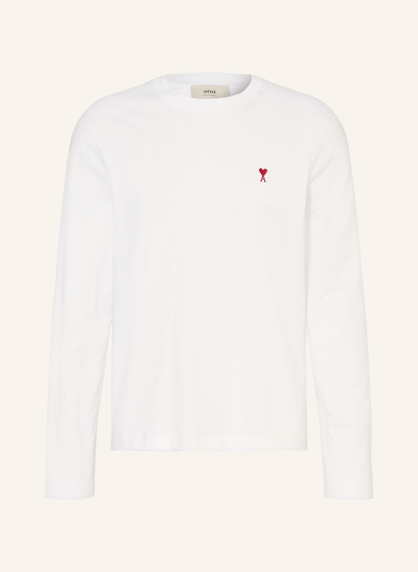 AMI PARIS Long sleeve shirt: WHITE