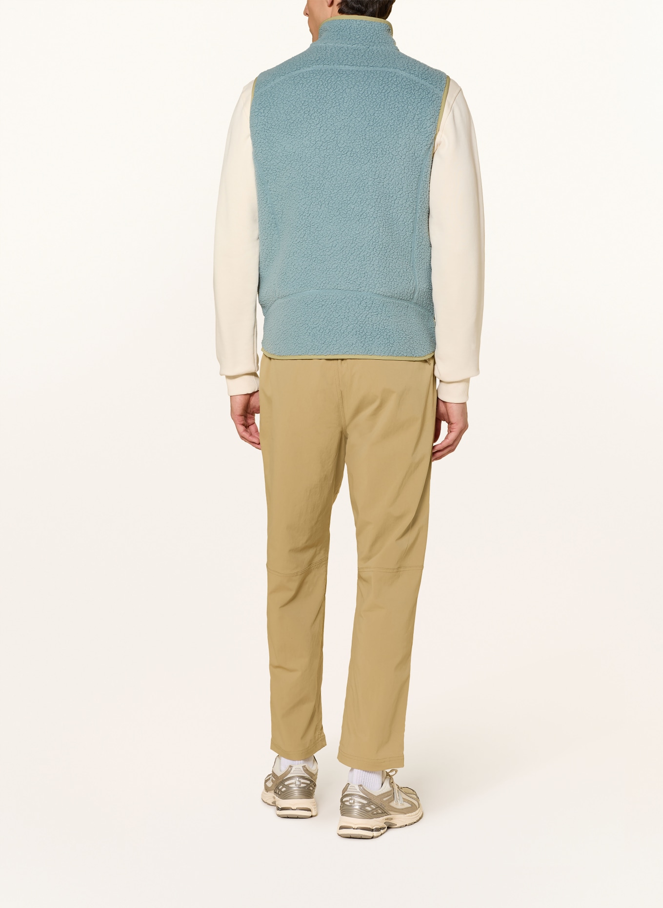 patagonia Fleecová vesta RETRO PILE: TYRKYSOVÁ / SVĚTLE ZELENÁ