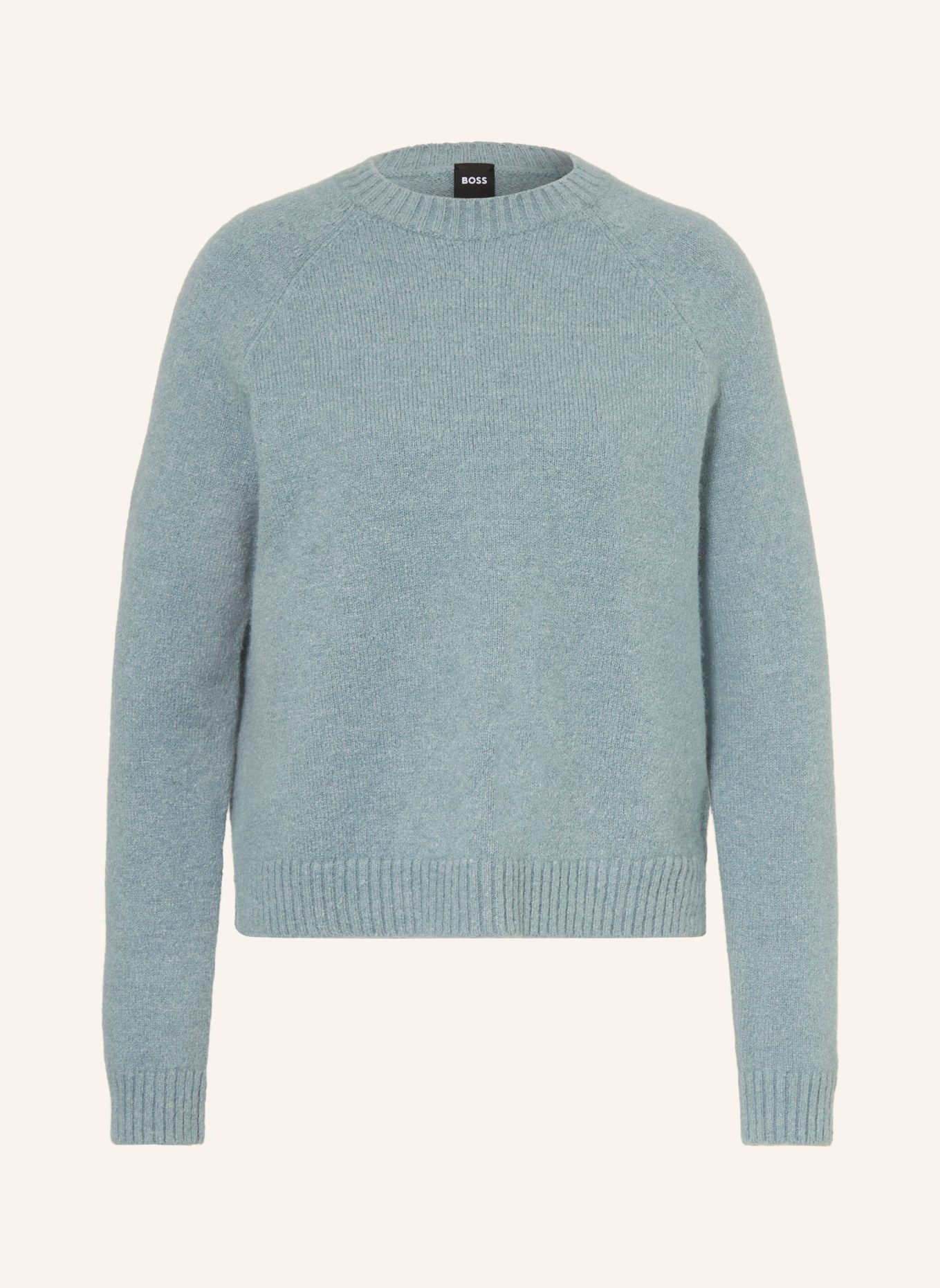 BOSS Sweater FEBISAN with alpaca: TURQUOISE