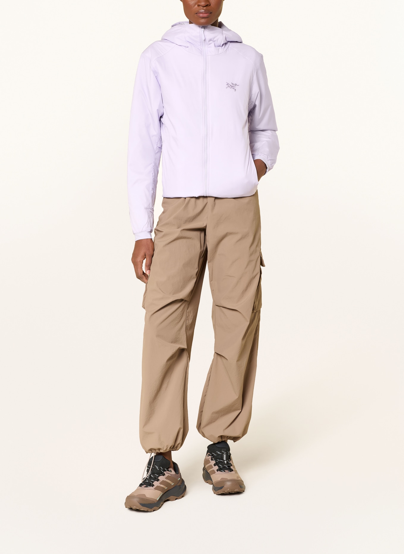 ARC'TERYX Funktionsjacke ATOM HOODY: HELLLILA