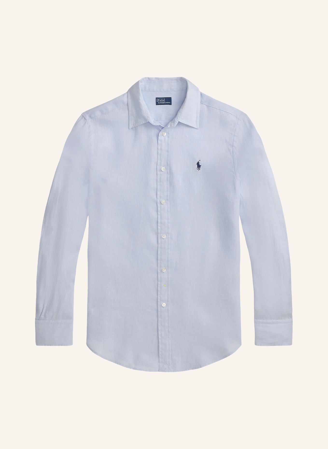 POLO RALPH LAUREN Koszula z lnu: JASNONIEBIESKI / GRANATOWY