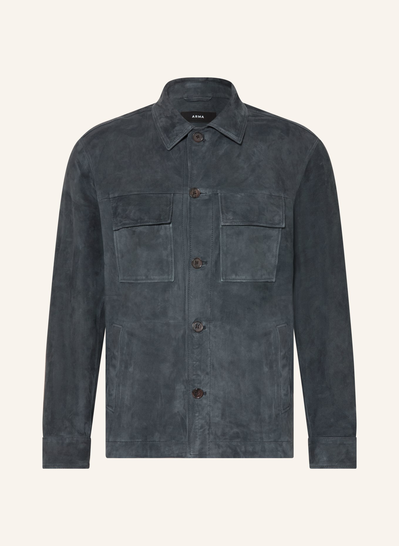 ARMA Overjacket ze skóry MEX: GRANATOWY