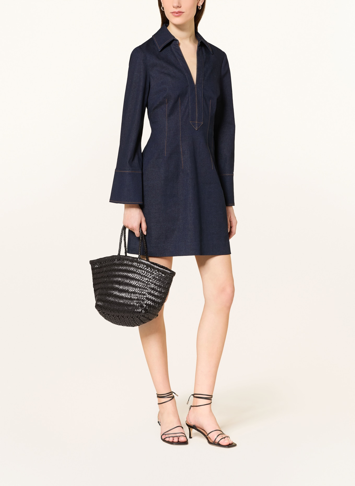 DRAGON DIFFUSION Sac à main BAMBOO TRIPLE JUMP SMALL: NOIR