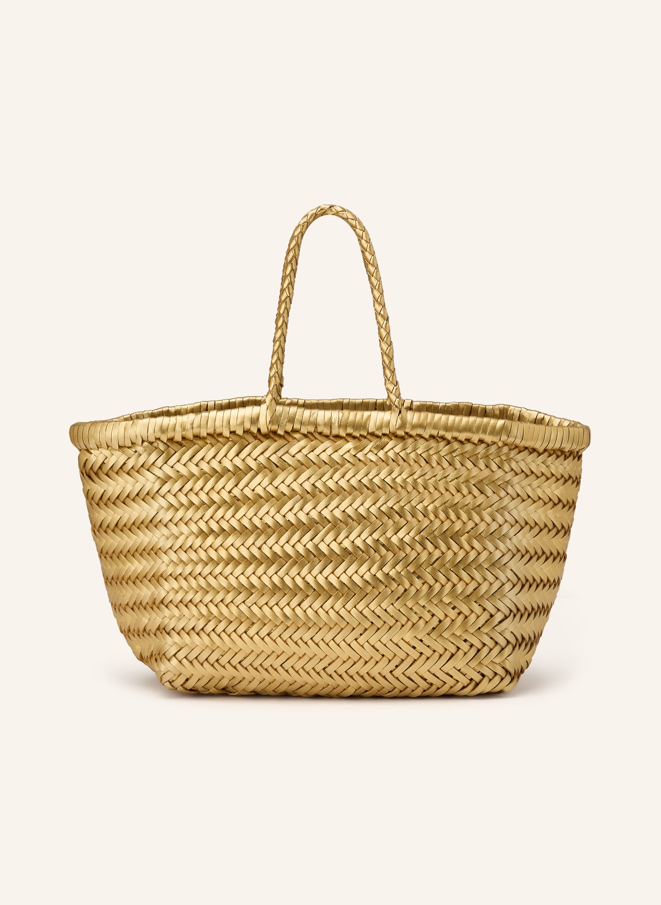 DRAGON DIFFUSION Handtasche BAMBOO TRIPLE JUMP SMALL: GOLD