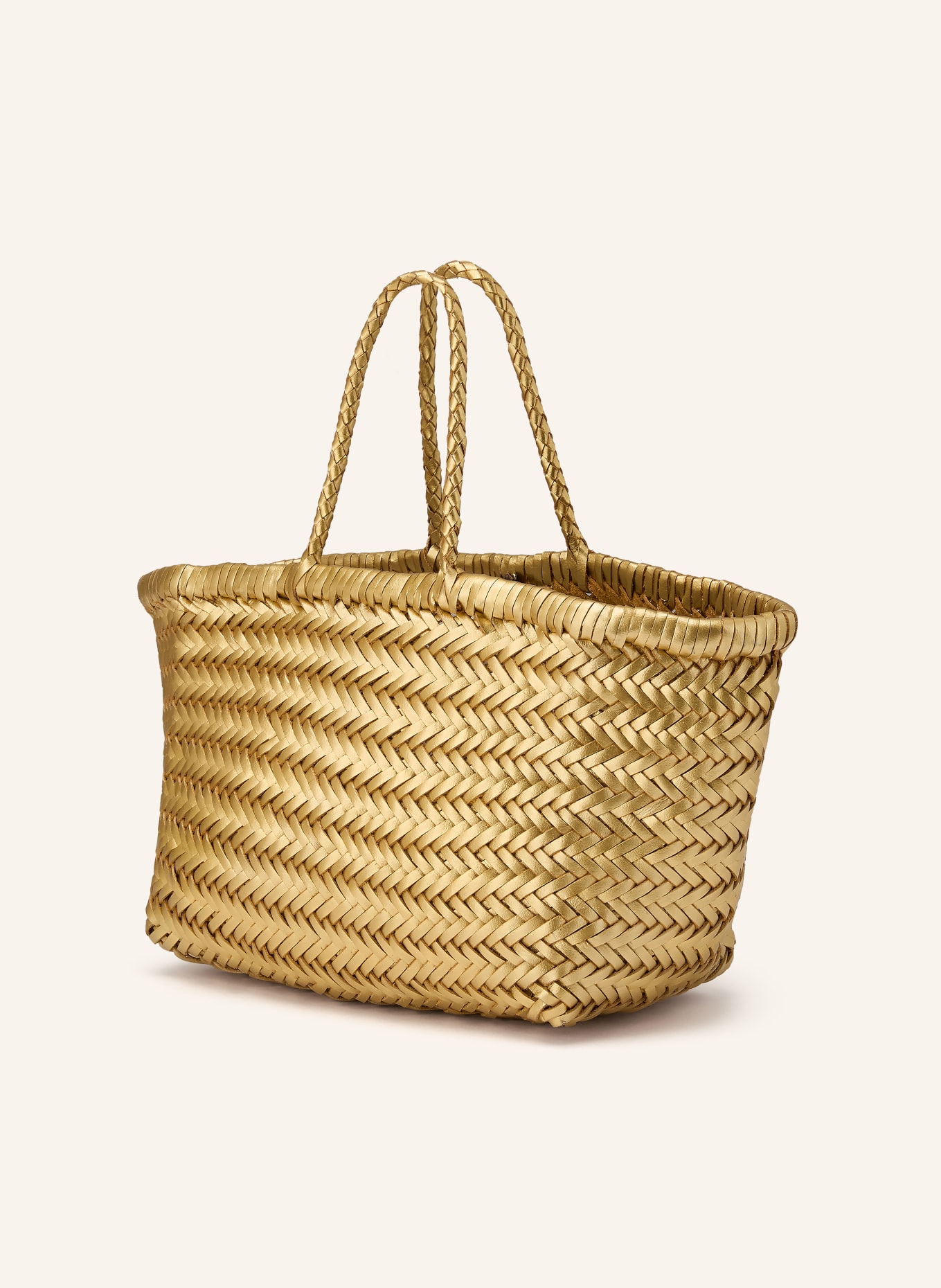 DRAGON DIFFUSION Handtasche BAMBOO TRIPLE JUMP SMALL: GOLD