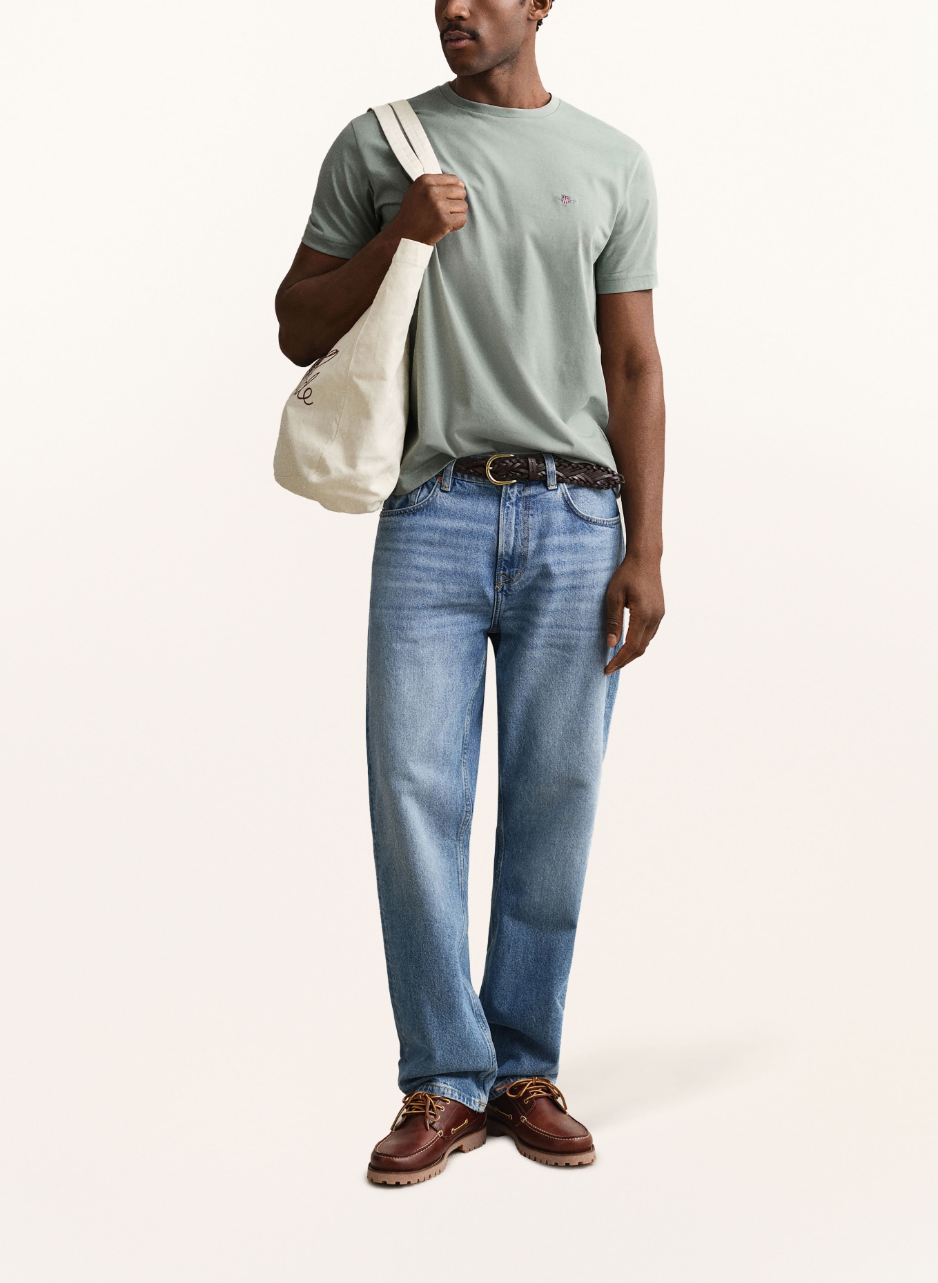 GANT T-shirt: VERT CLAIR