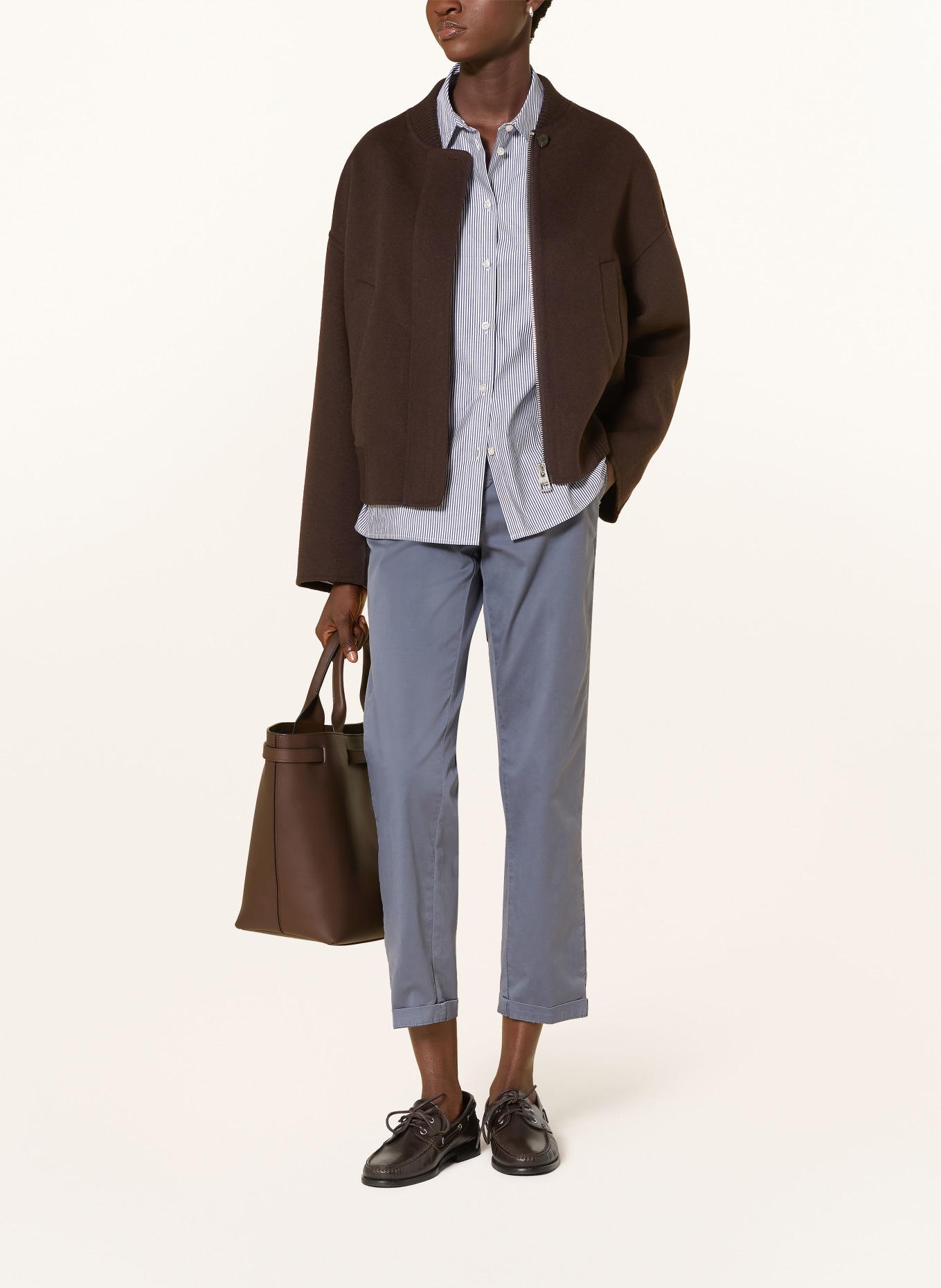 MAC Chinosy 7/8: SZARONIEBIESKI