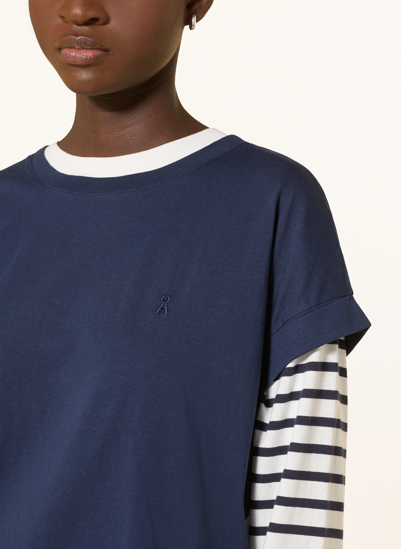 ARMEDANGELS T-Shirt IDAARA: DUNKELBLAU