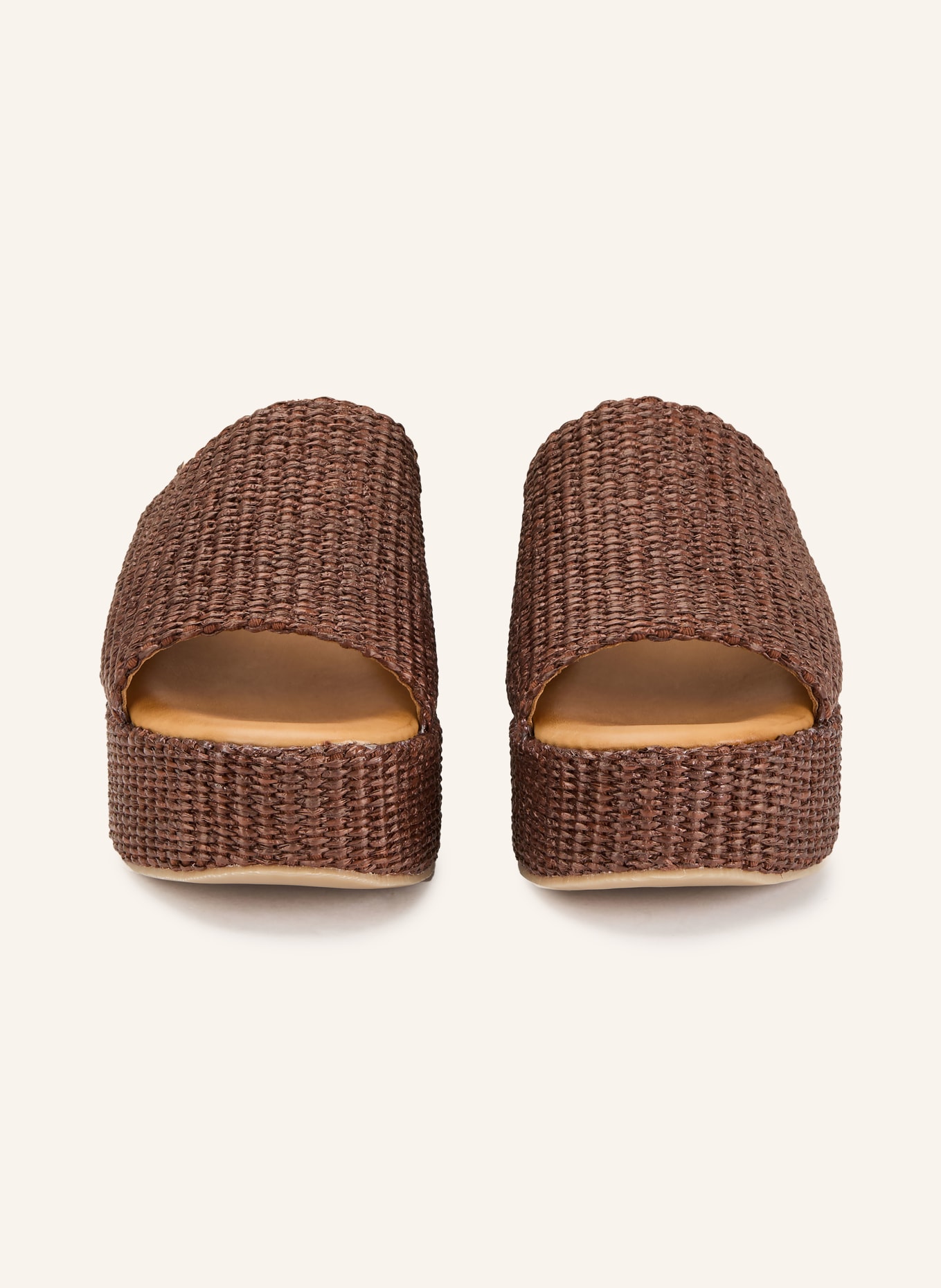 È MIA Wedges na klínku: HNĚDÁ