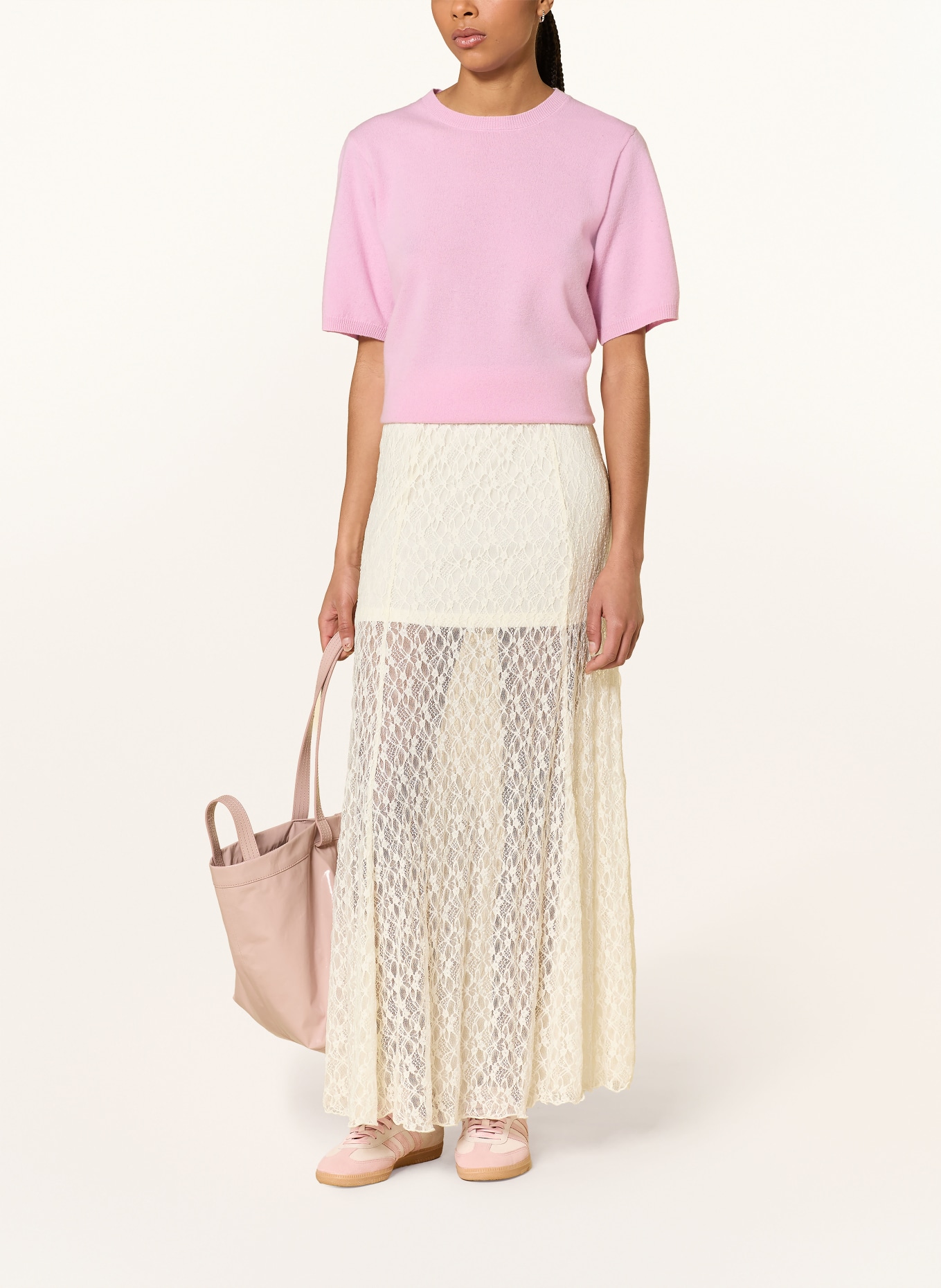 NEO NOIR Úpletové tričko MISSY: RŮŽOVÁ