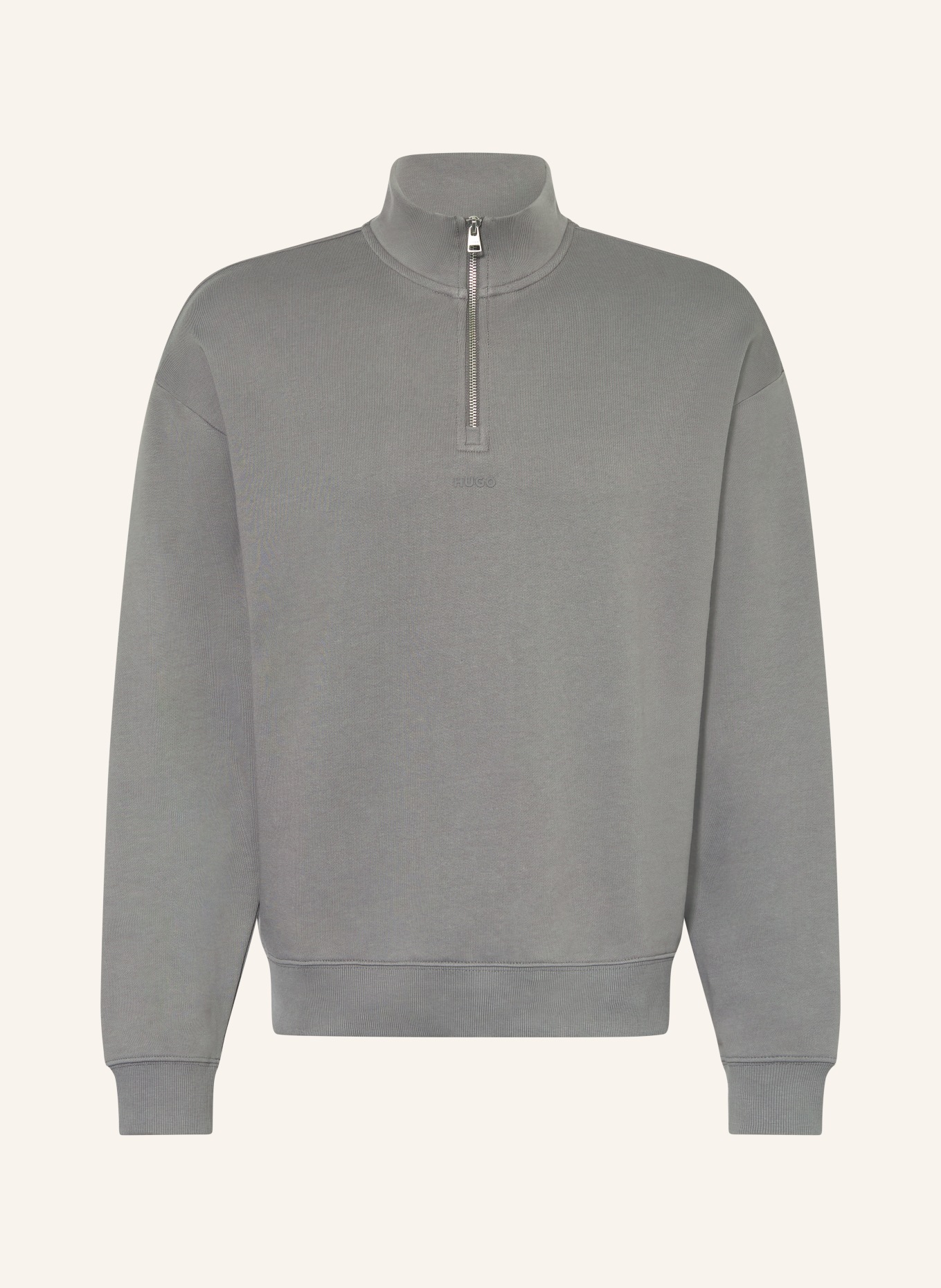 HUGO Sweat-Troyer DURTY: GRAU