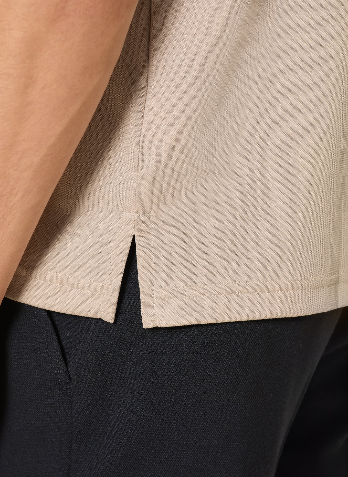 RAGMAN Piqué-Poloshirt: BEIGE