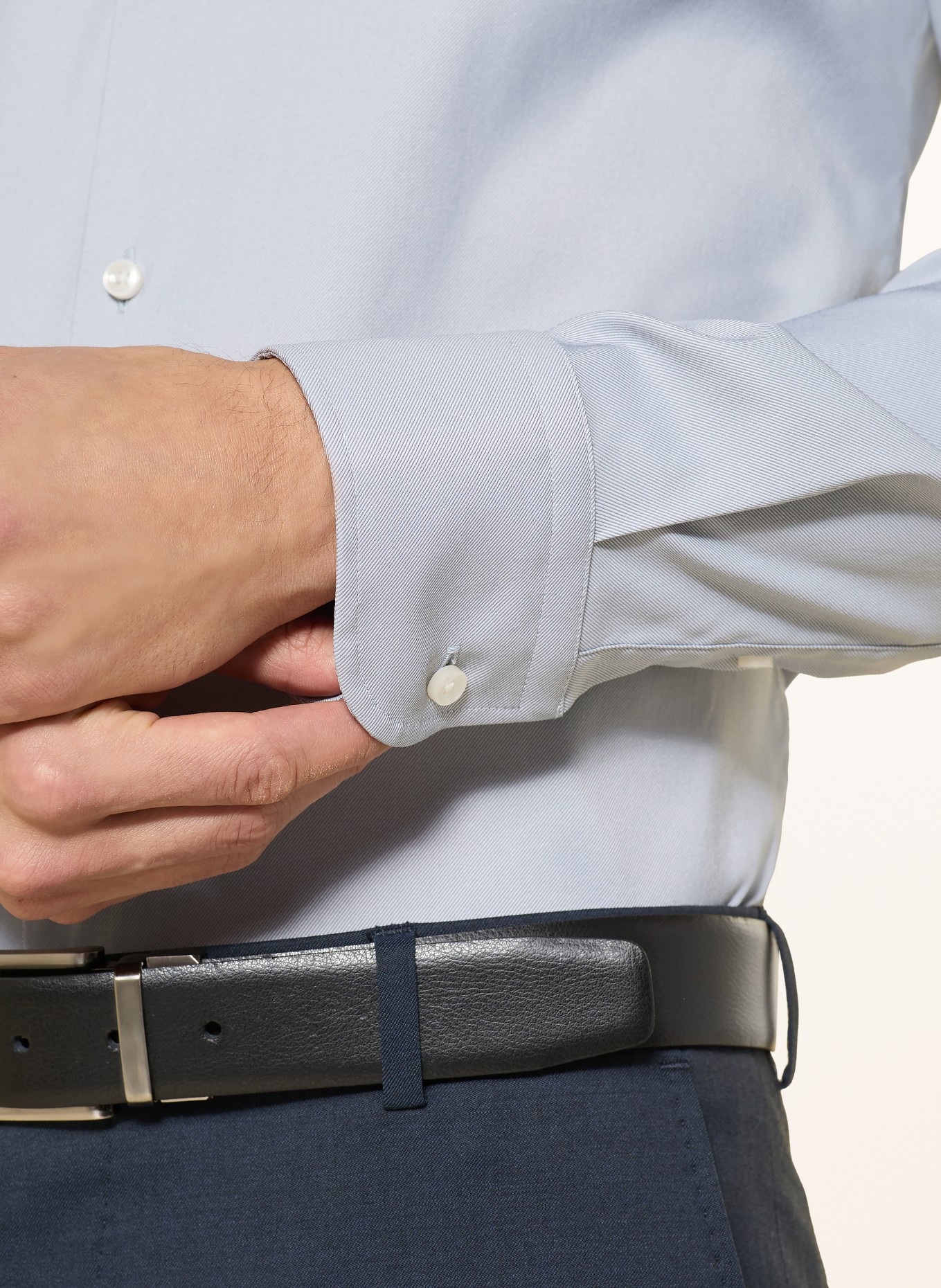 BOSS Koszula HANK slim fit: SZARY