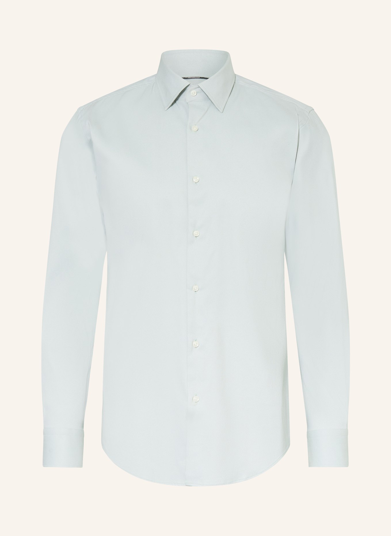 BOSS Košile HANK Slim Fit: SVĚTLE ZELENÁ