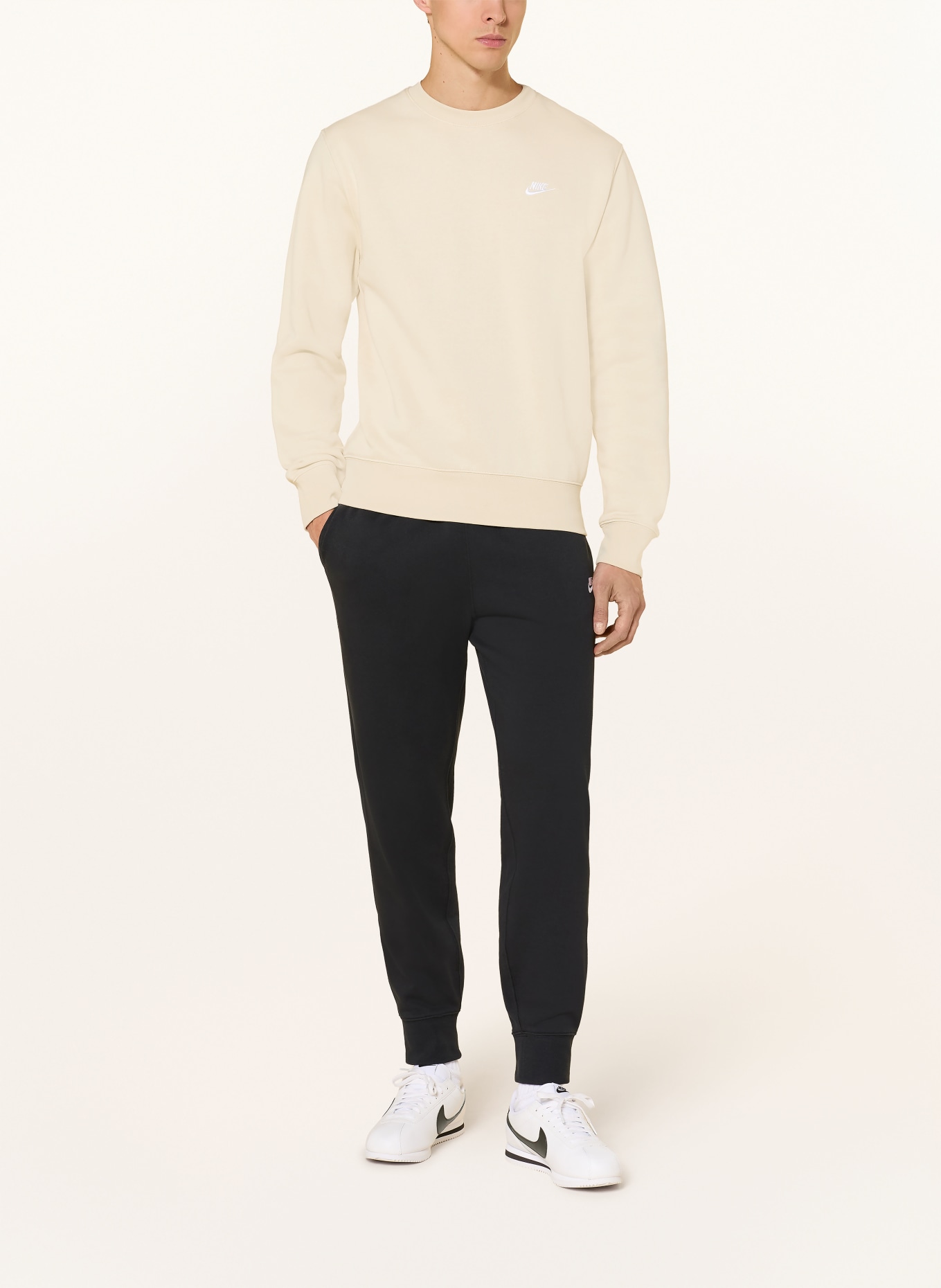 Nike Sweatshirt: BEIGE
