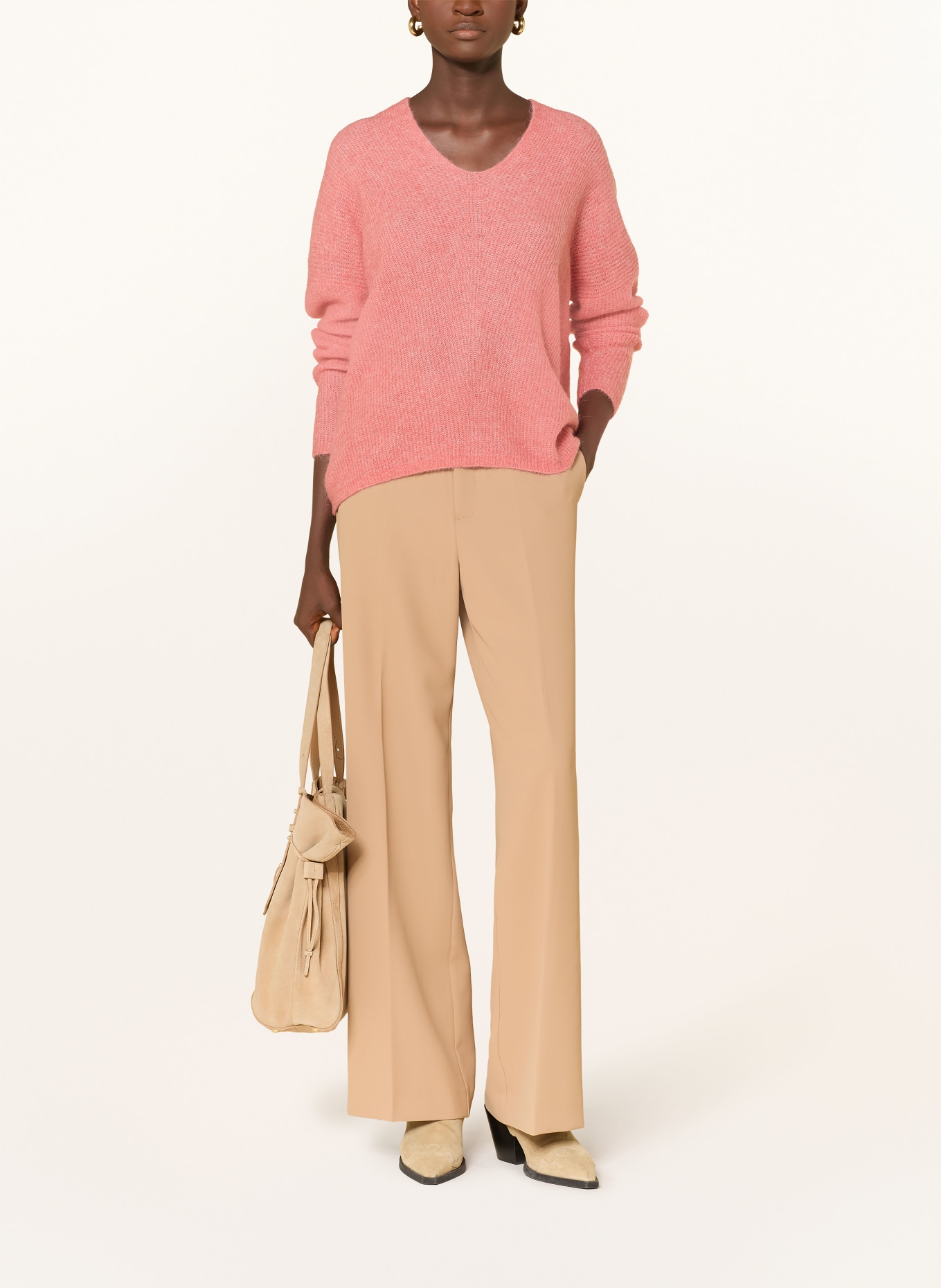 MOS MOSH Pullover THORA mit Alpaka: ROSA