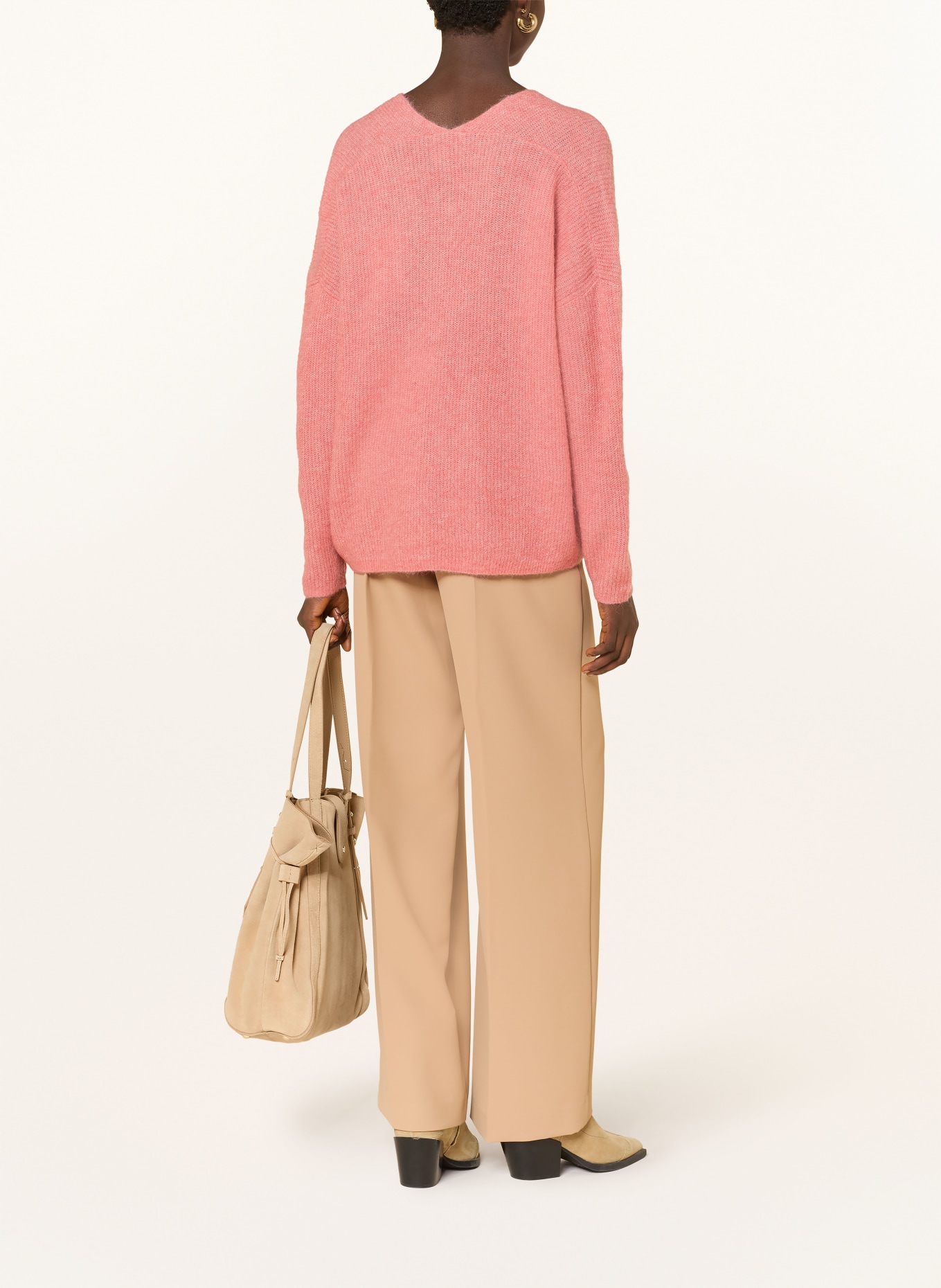 MOS MOSH Pullover THORA mit Alpaka: ROSA