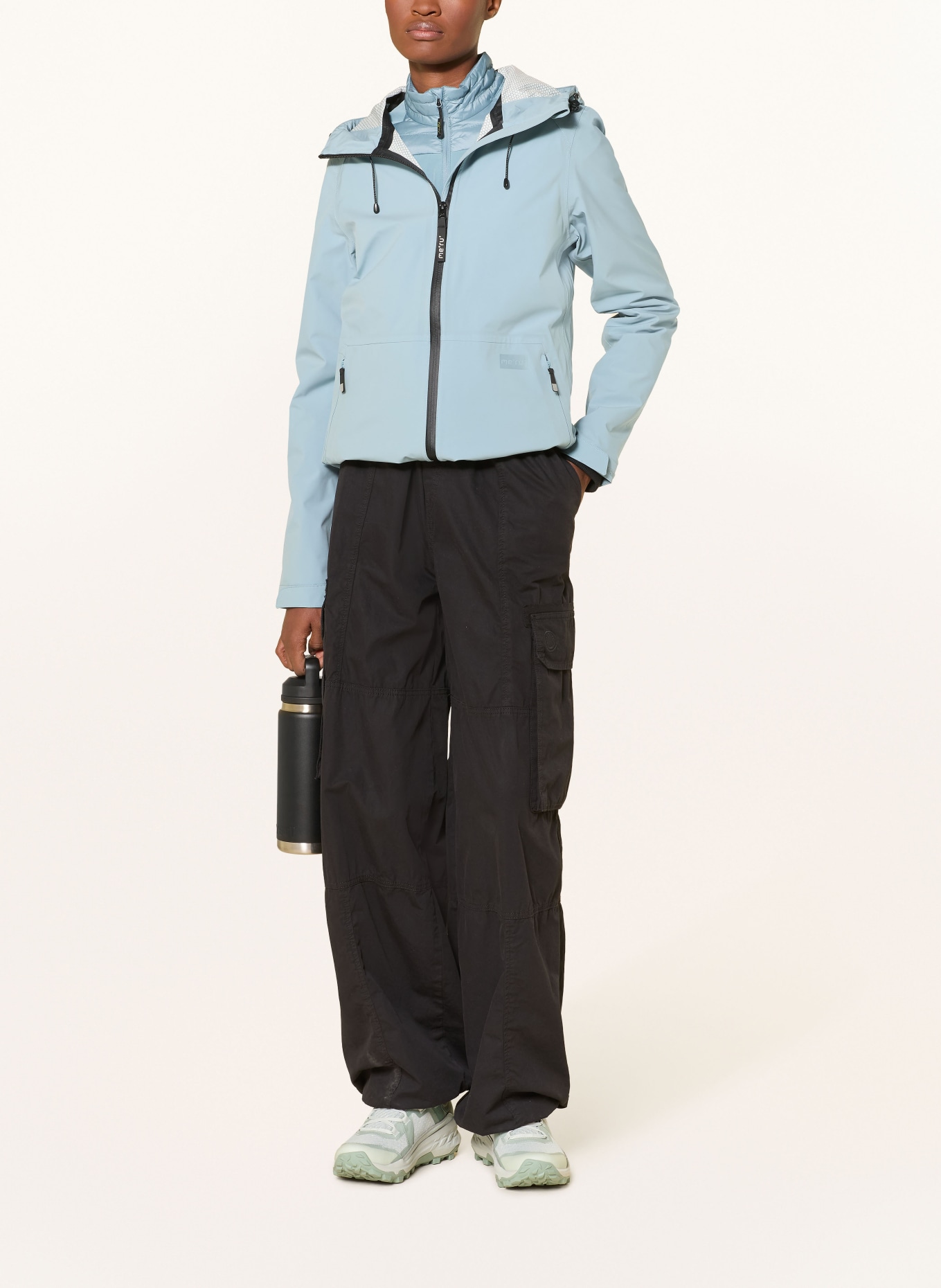 me°ru' AMARANTE outdoor jacket: LIGHT BLUE