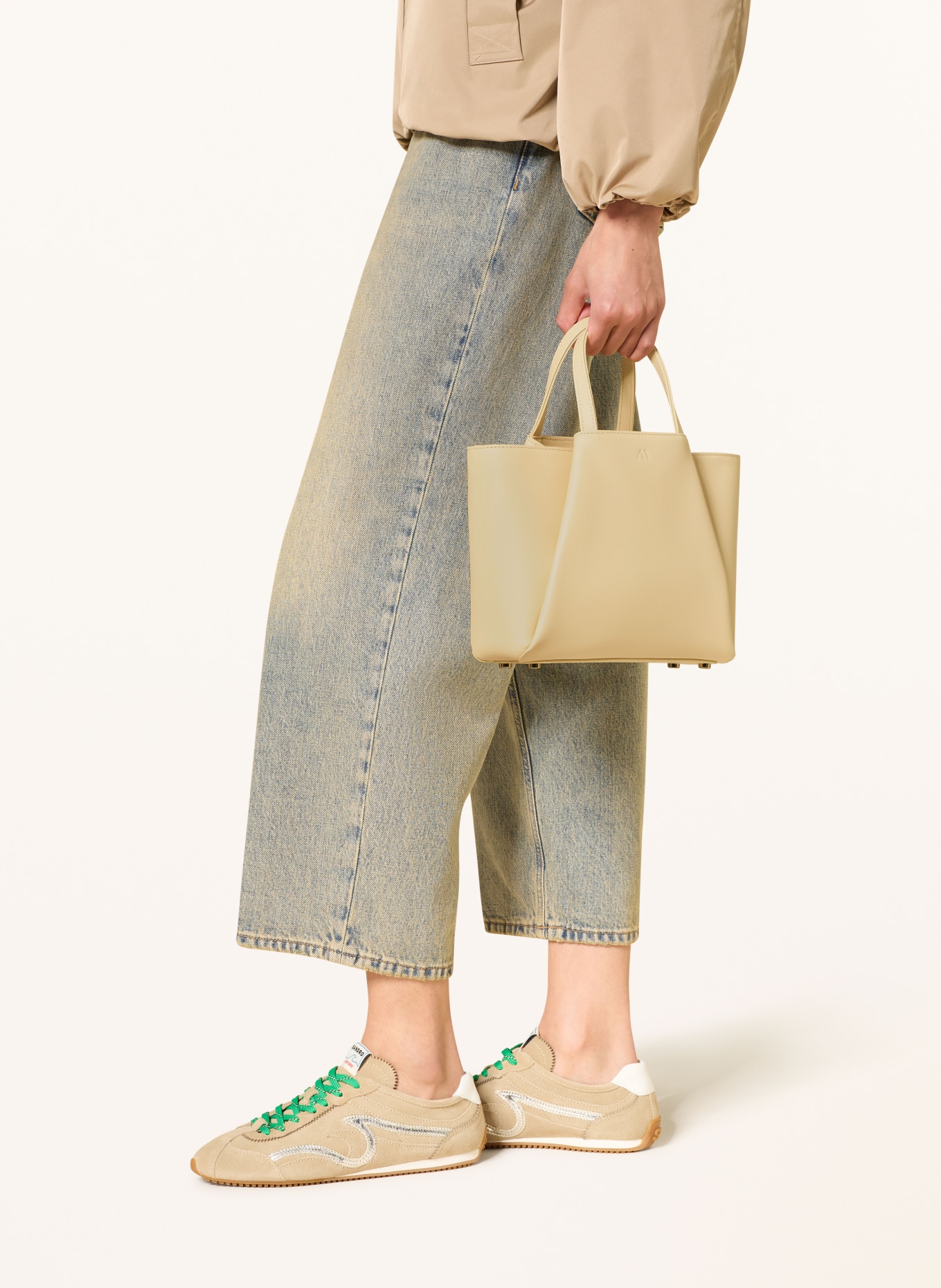 KAAI Handtasche PYRAMID MINI: BEIGE / GOLD