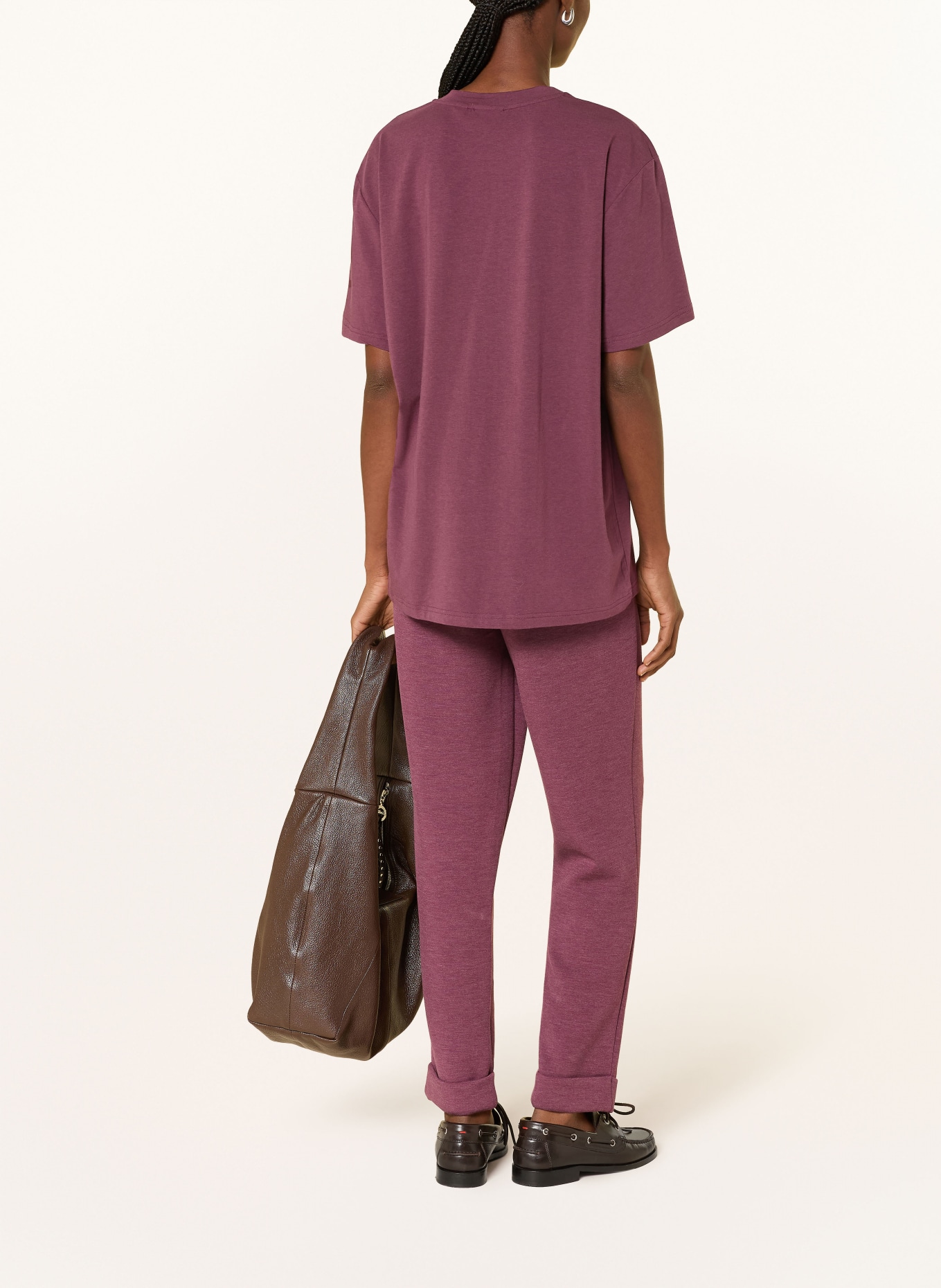 VARLEY Sweatpants THE ROLLED CUFF PANTS: DARK RED