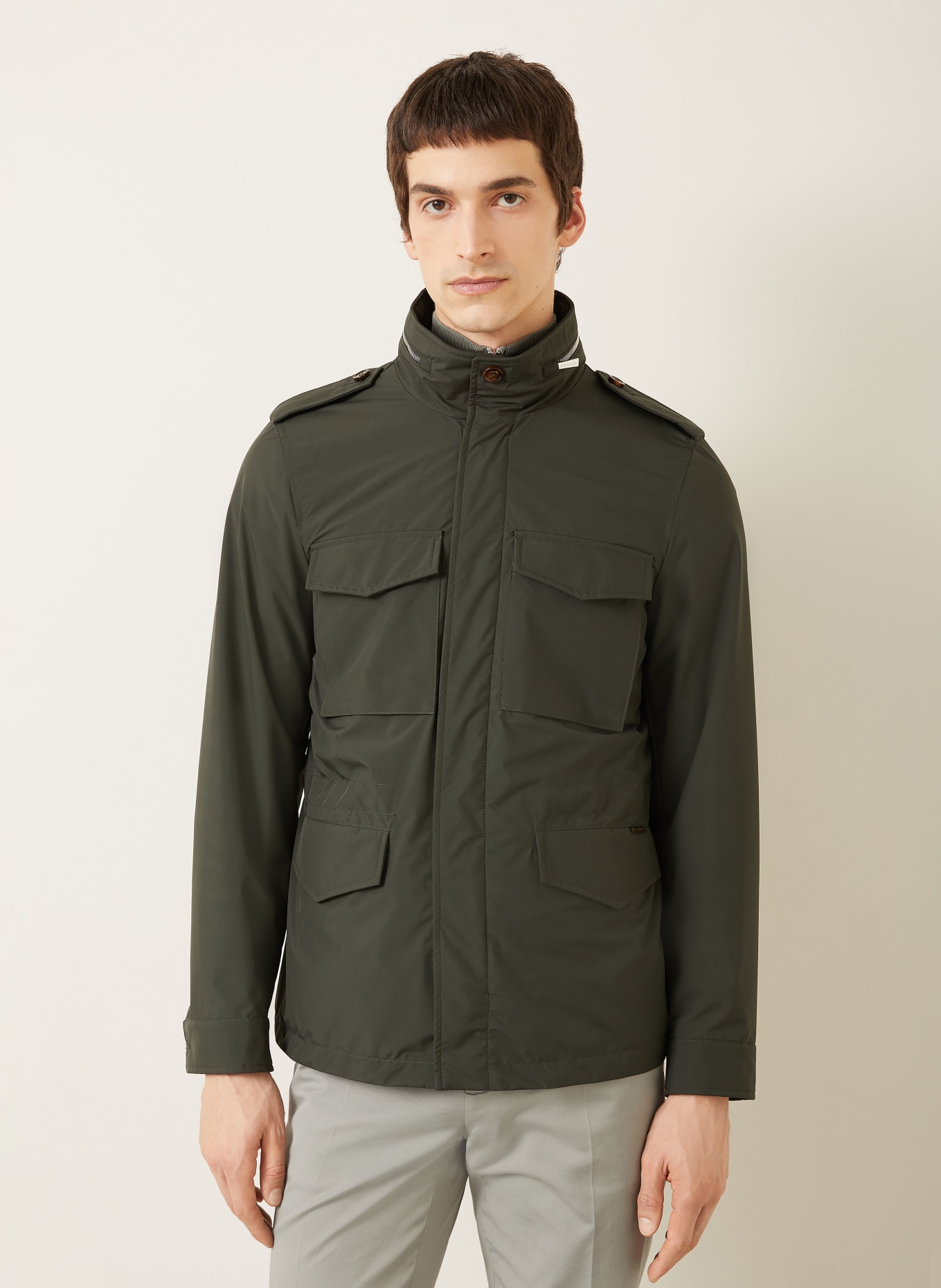MOORER Fieldjacket DENVER-STP: DARK GREEN