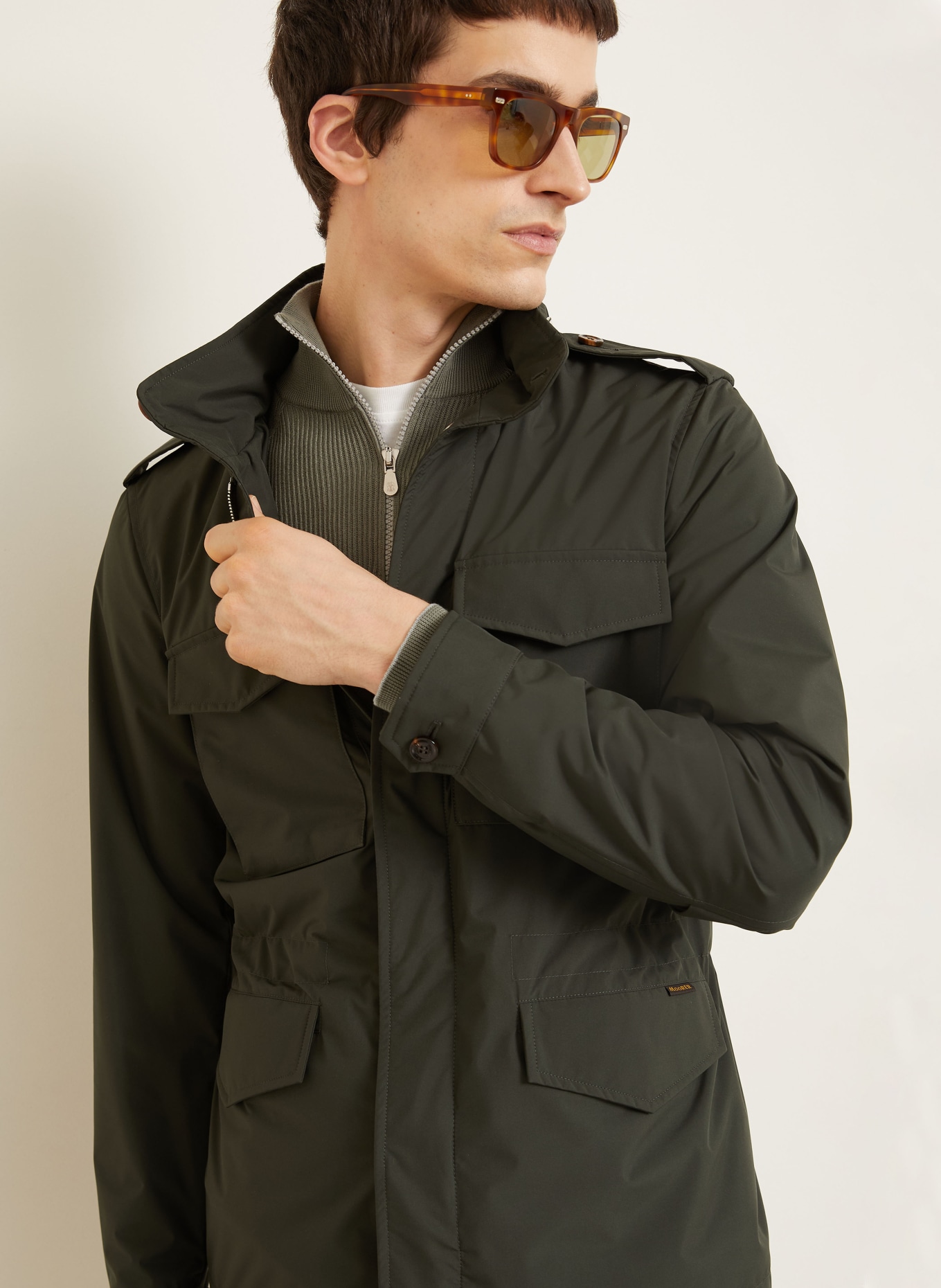 MOORER Fieldjacket DENVER-STP: DARK GREEN