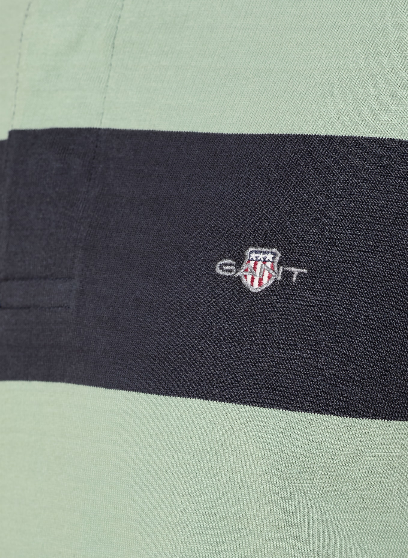 GANT maillot de rugby: BLEU FONCÉ / BLEU GRIS / MENTHE